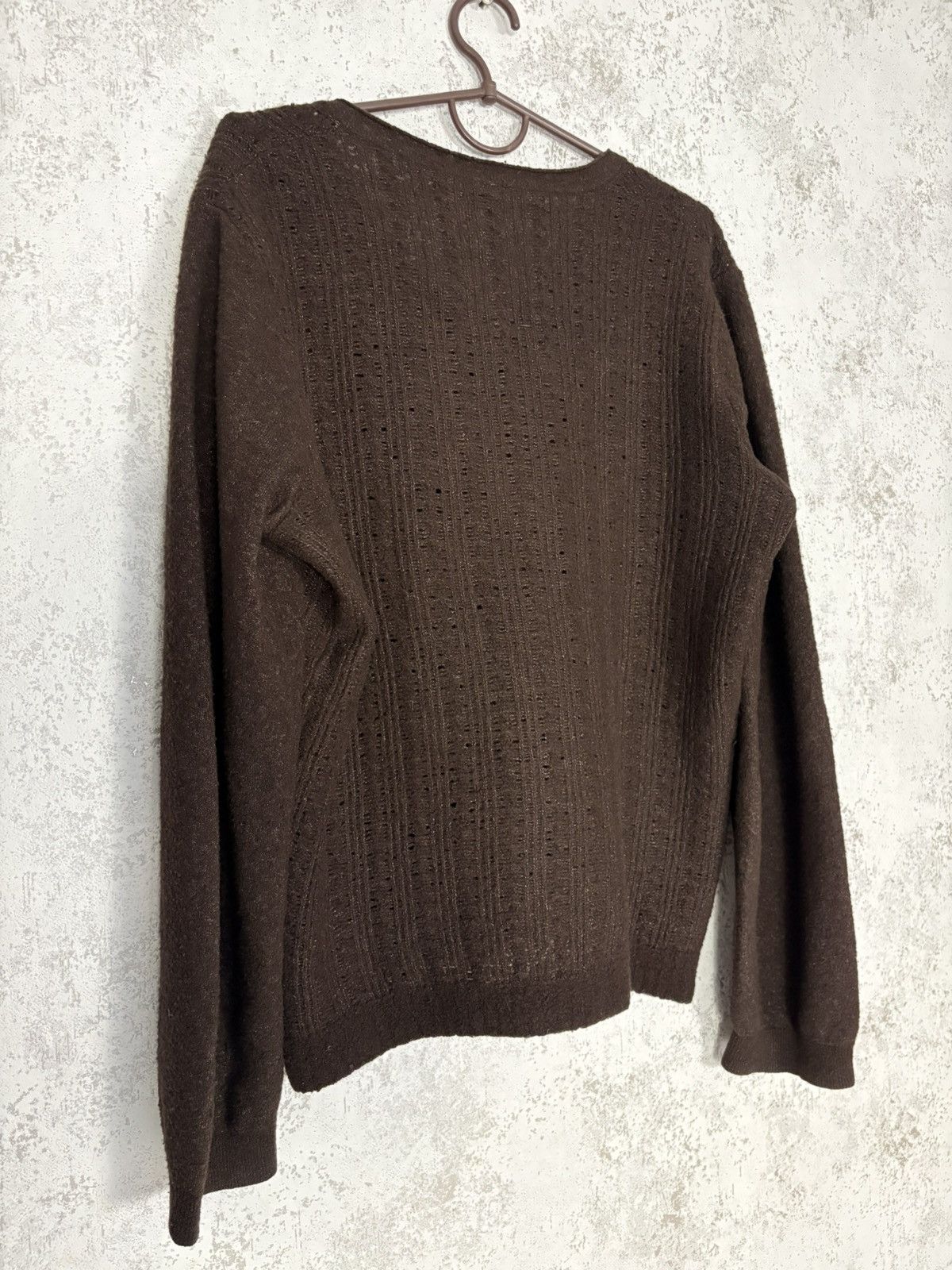 Ann Demeulemeester Ann Demeulemeester Open Knit Sheer Wool Sweater Avant Garde Size M / US 6-8 / IT 42-44 - 3 Thumbnail