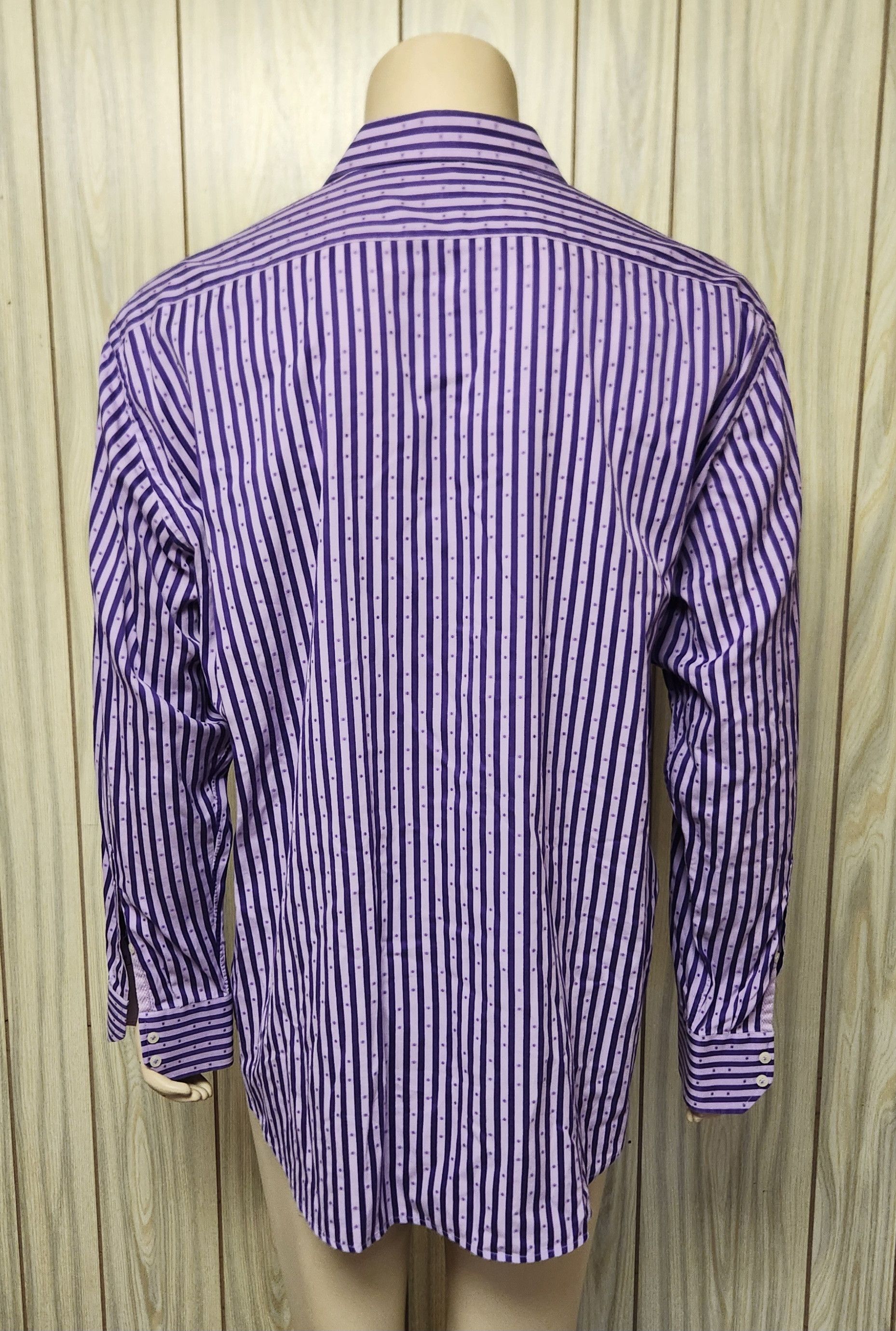 Robert Graham Robert Graham shirt XXL men's purple stripe Size US XXL / EU 58 / 5 - 5 Thumbnail