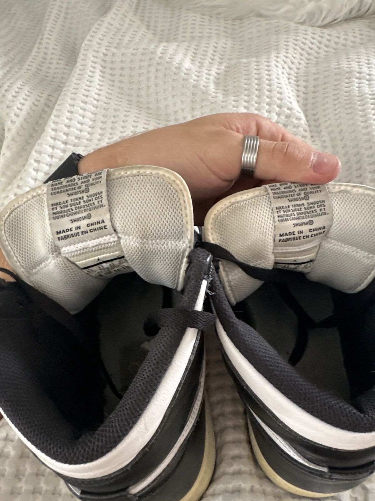 Jordan Brand × Nike Jordan 1 Black White 2014 Size US 9.5 / EU 42-43 - 5 Thumbnail