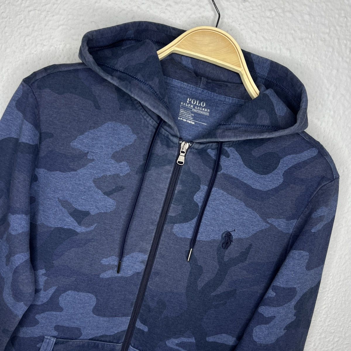 Polo Ralph Lauren Polo Ralph Lauren Navy Hoodie Zip Camo Sweatshirt Logo Size US S / EU 44-46 / 1 - 4 Thumbnail