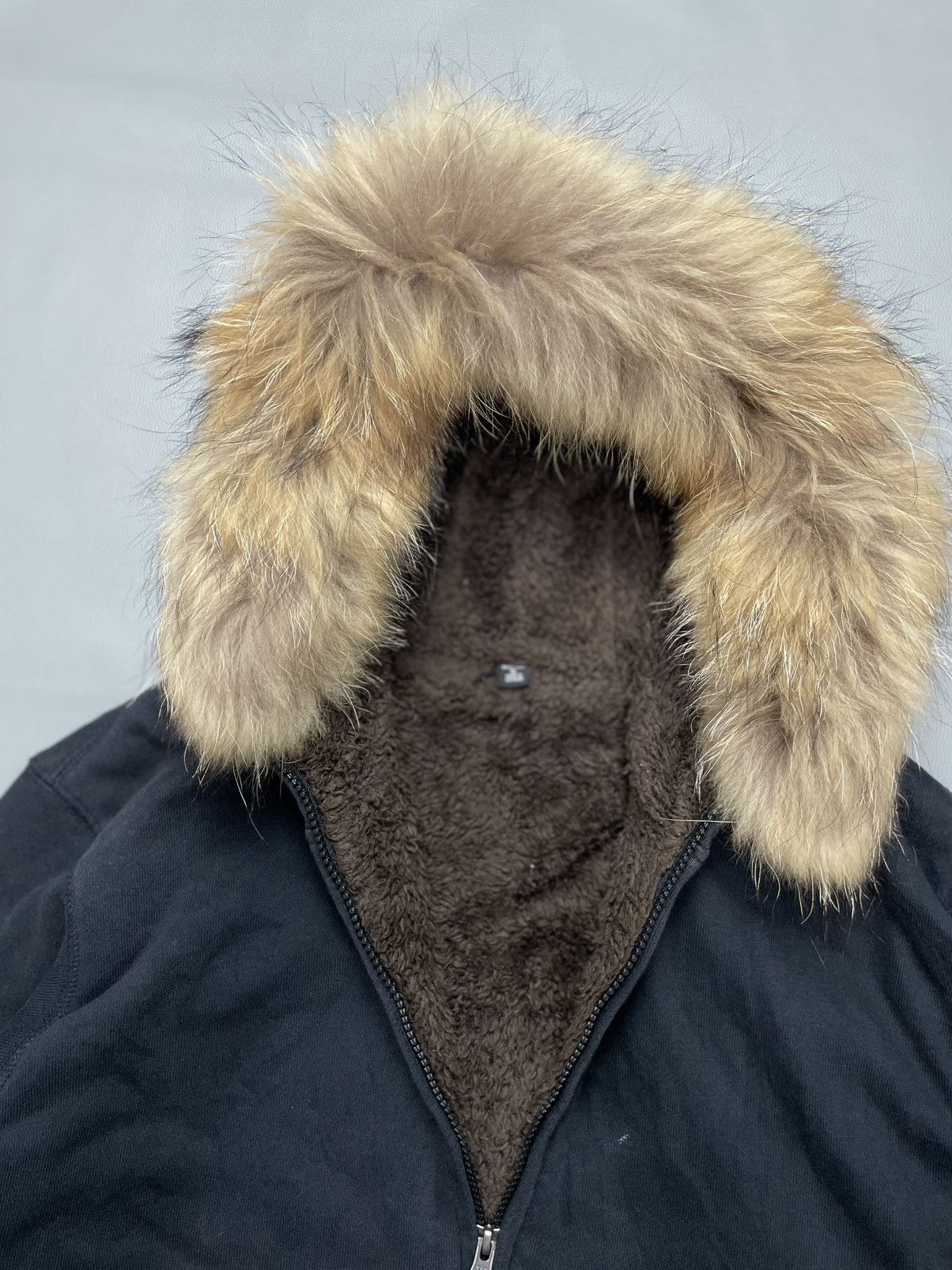 If Six Was Nine Unqlo Faded Black Fleece Fur Hoodie LGB ifsix kmrii style Size US XL / EU 56 / 4 - 3 Thumbnail