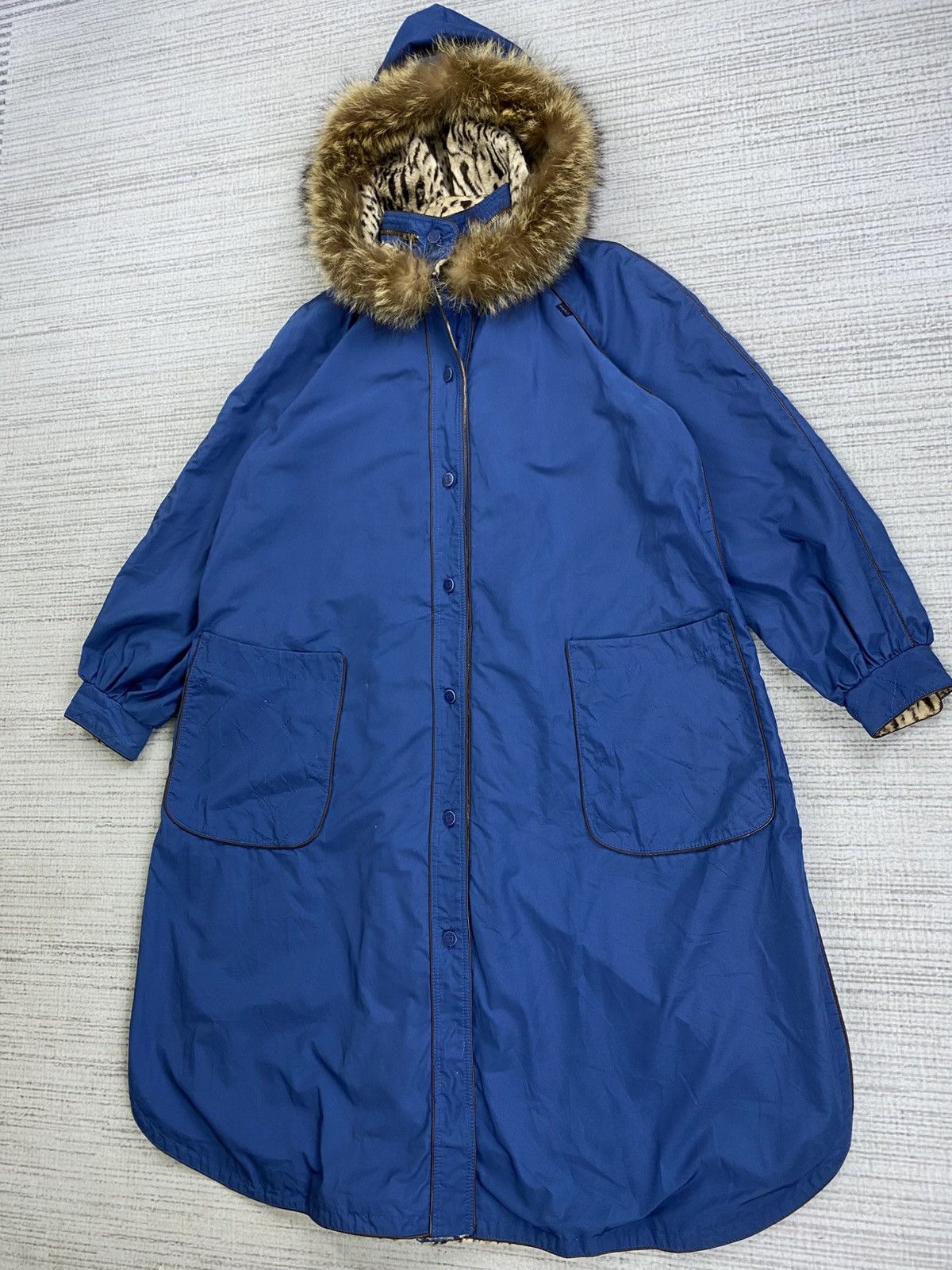 Issey Miyake Vintage Madam Goji Leopard Faux Fur Hoodie Long Jacket Size US M / EU 48-50 / 2 - 5 Thumbnail