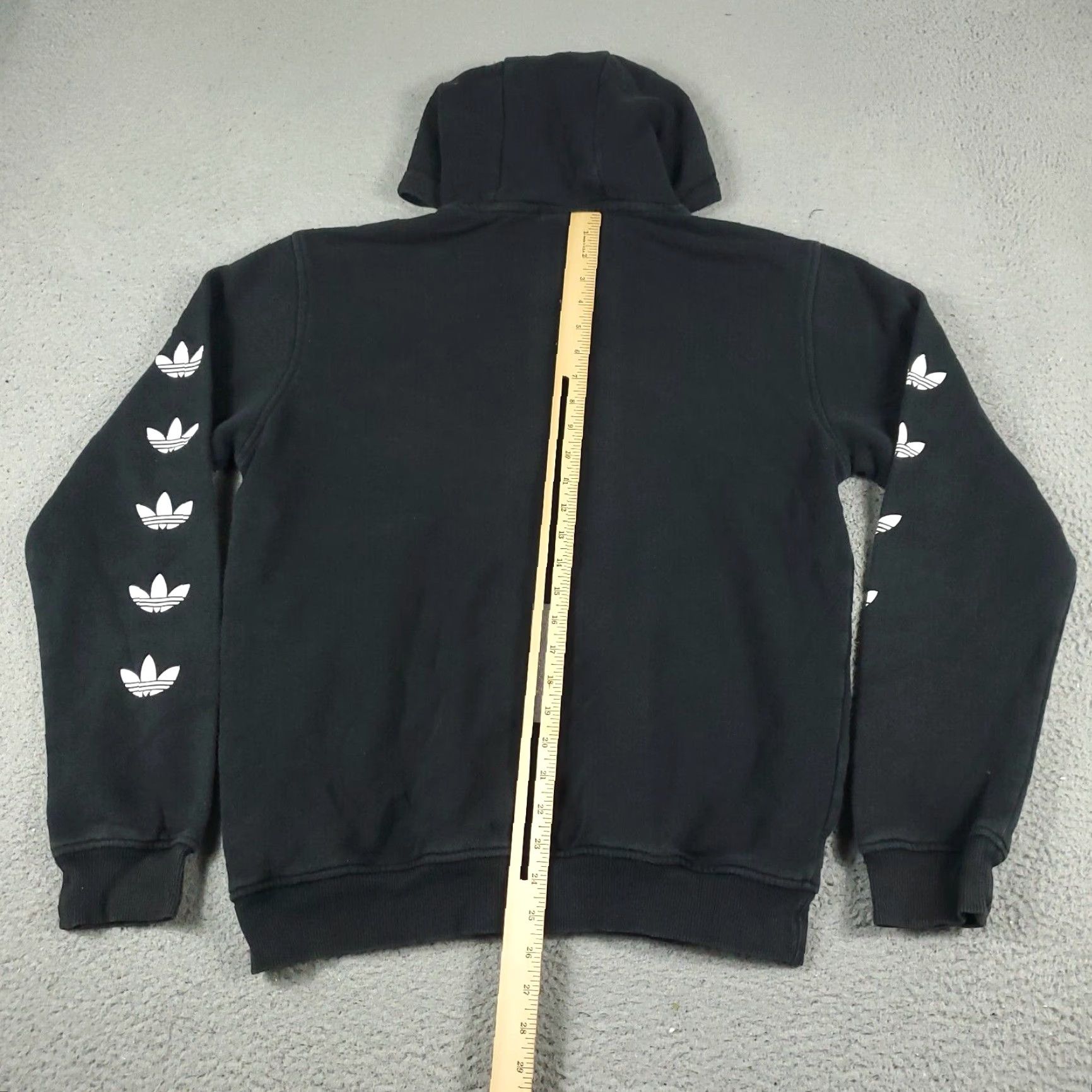 Adidas Adidas Men's Black Pullover Hoodie Sweater Knit Logo All Seasons Fall Winter Sweatshirt Medium Size US M / EU 48-50 / 2 - 6 Thumbnail