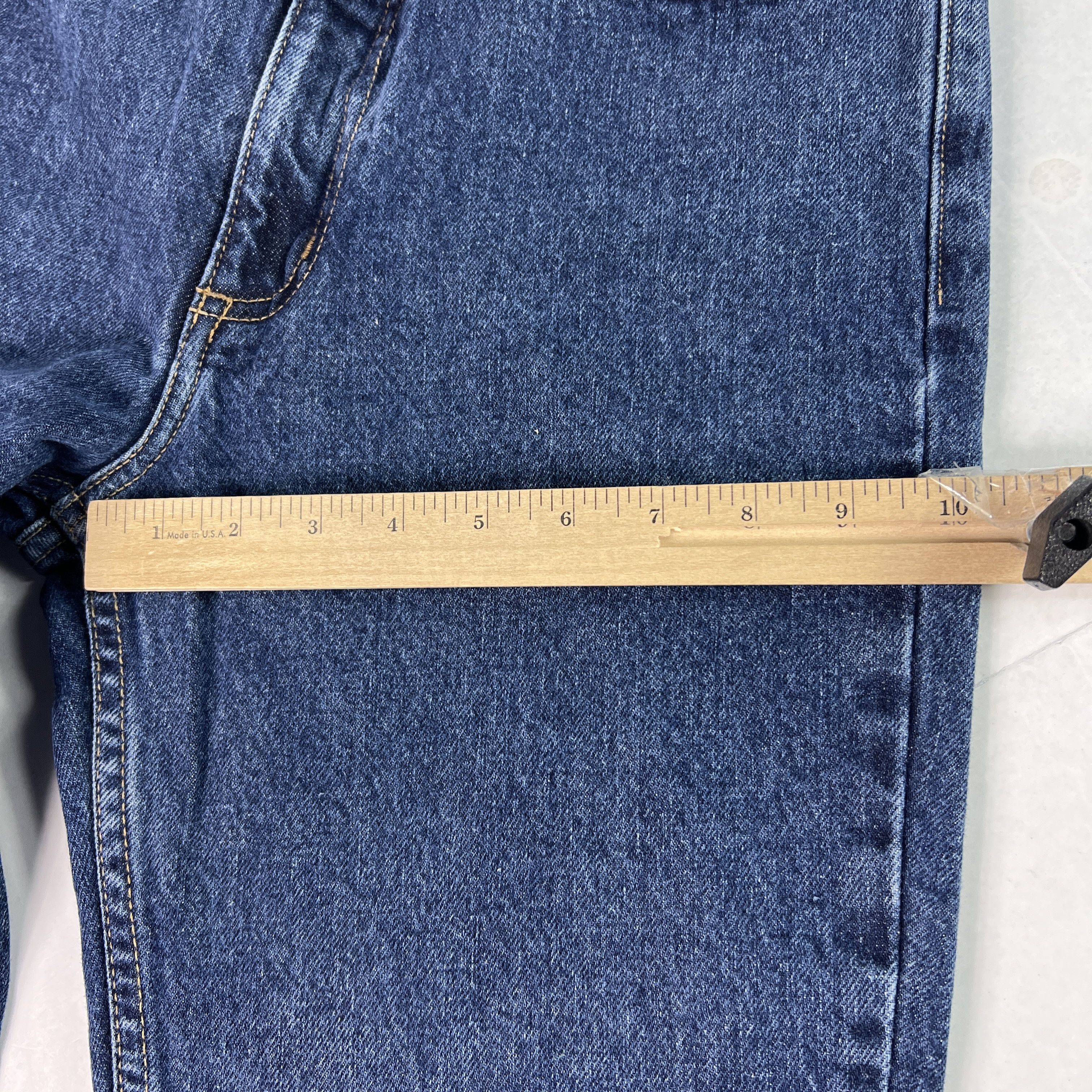 Guess VTG 90s Guess Jeans High Rise Straight Narrow Leg Blue Denim Size 30" / US 8 / IT 44 - 17 Thumbnail