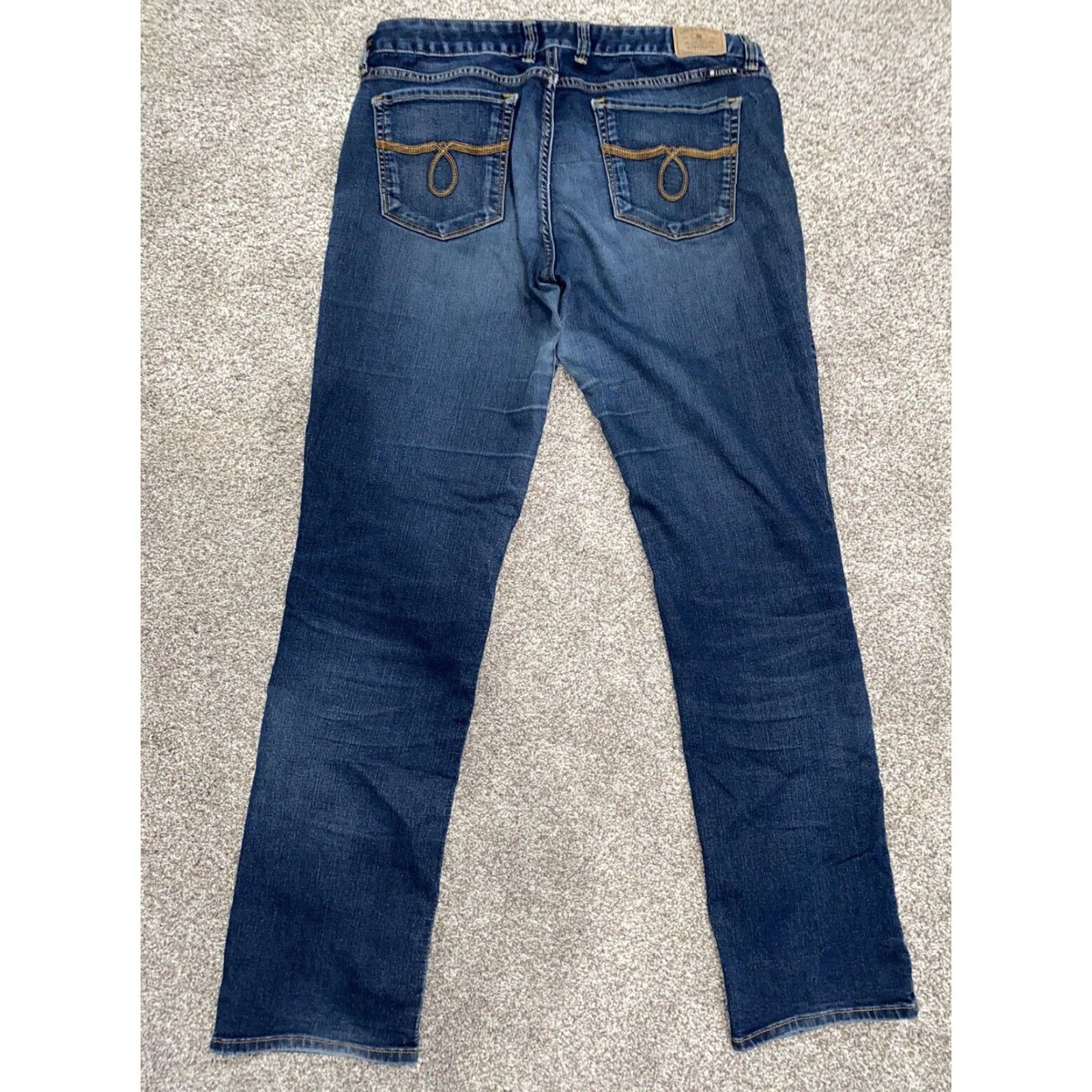 Lucky Brand Lucky Brand Womens Straight Jeans Sz 12 Regular Blue 2000s Clothing Womens Size 34" / US 12 / IT 48 - 2 Thumbnail