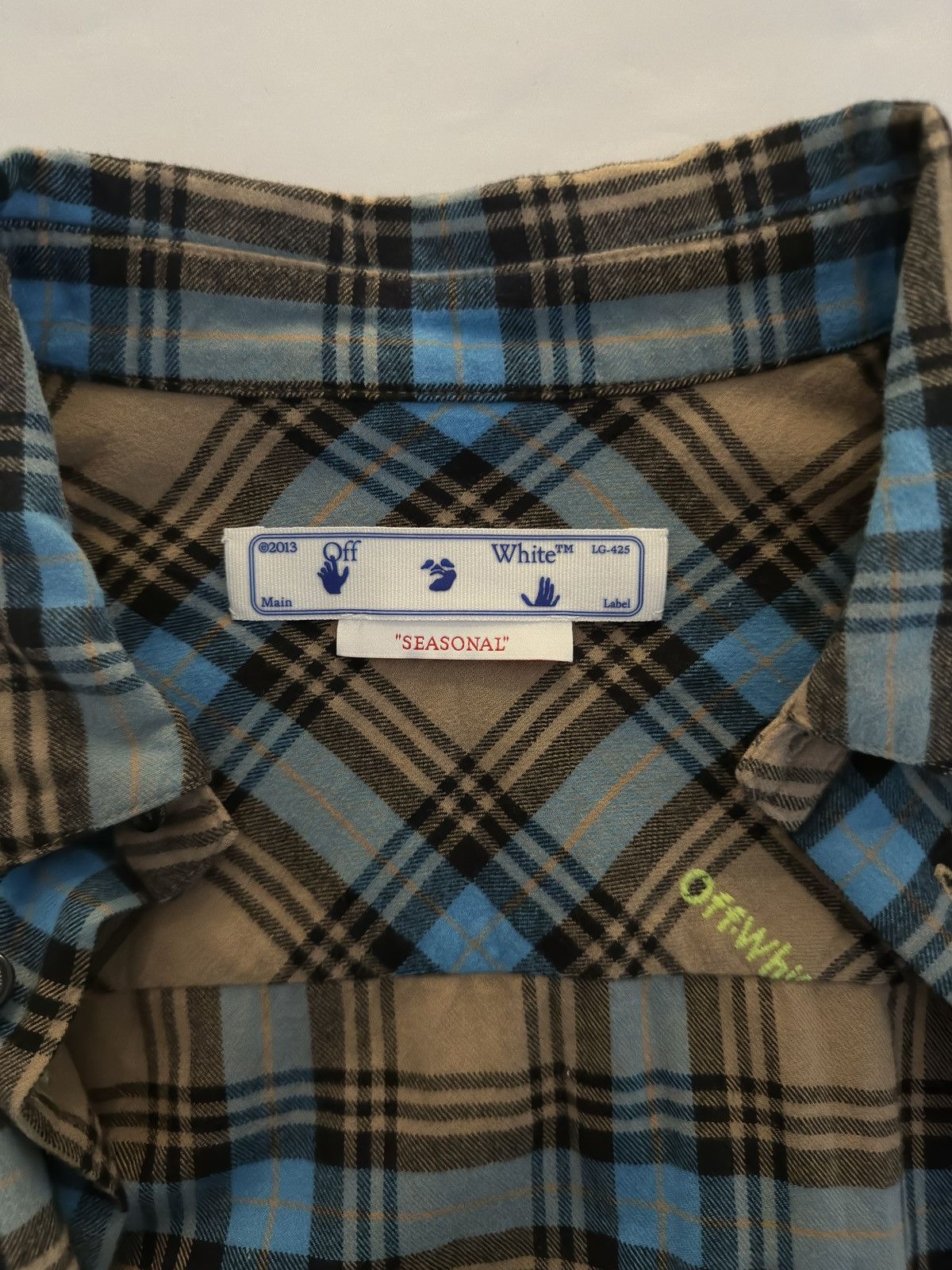 Off-White Off-White™ “FLANNEL” Checked Shirt - Size S Size US S / EU 44-46 / 1 - 5 Thumbnail