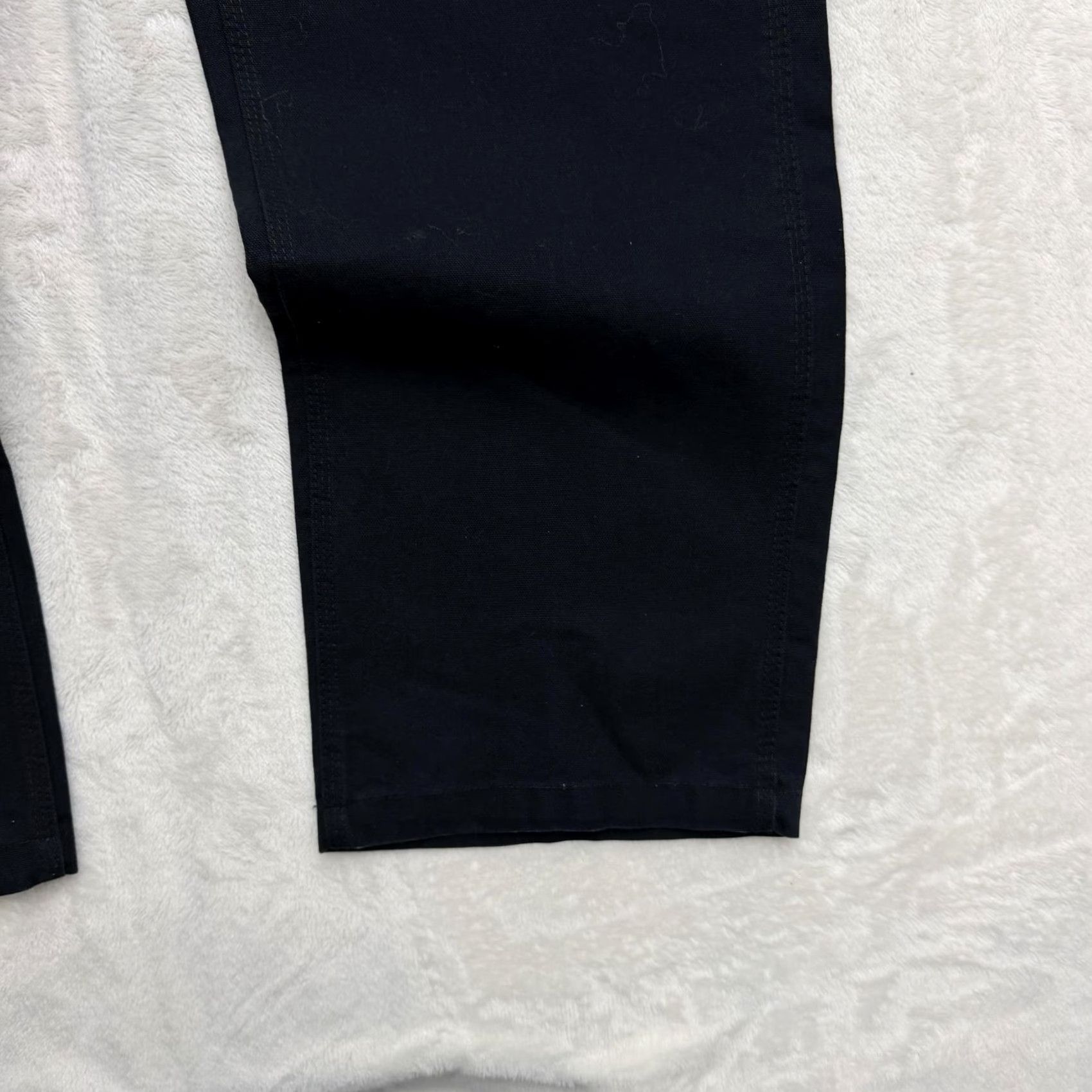 Vintage Rasco FR Jeans Pants Mens 38x35 Black Canvas Flame-Resistant Carpenter Work Pants Jeans Cargo Pocket Straight Leg Mens Industrial Workwear Size US 38 / EU 54 - 3 Thumbnail