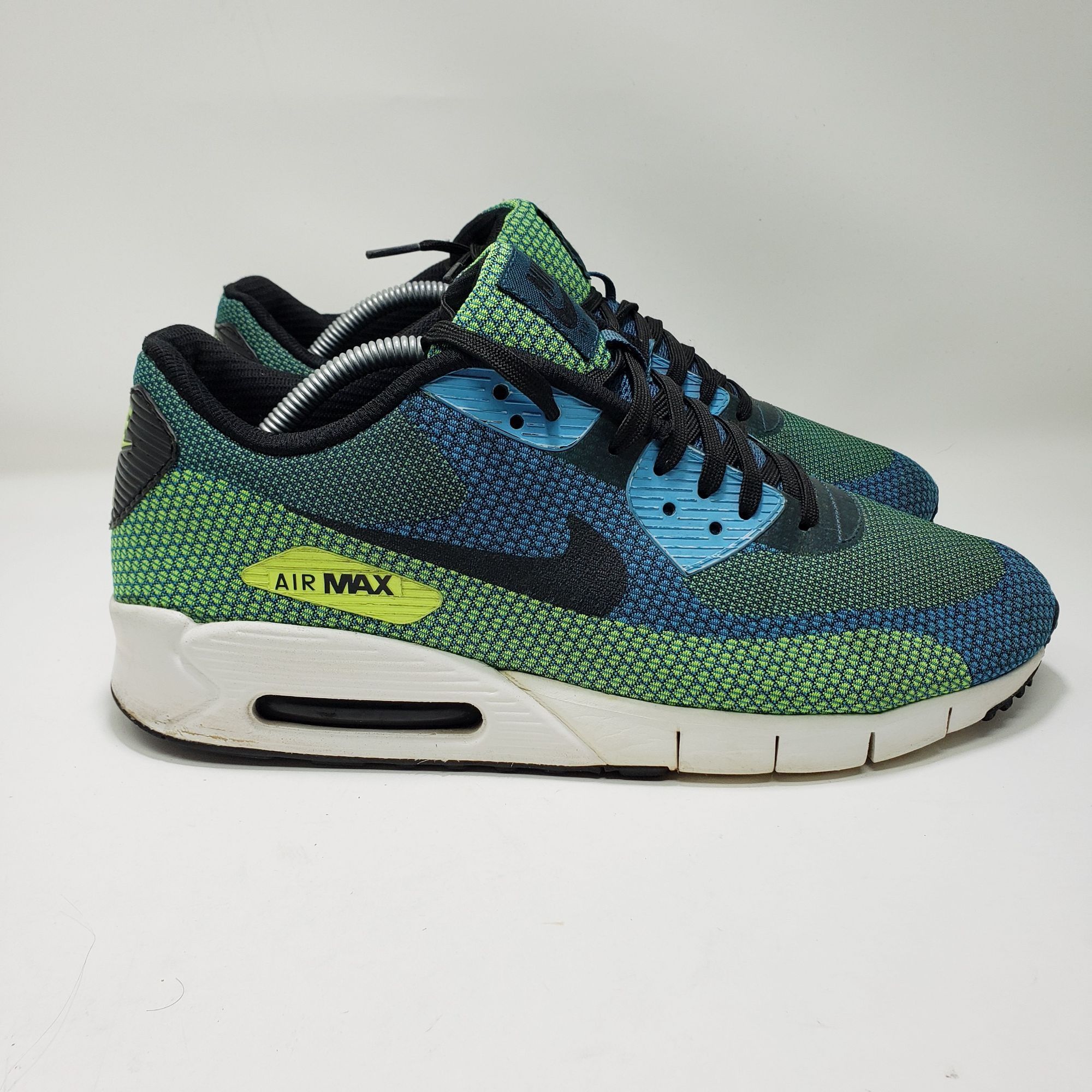 Nike Nike Air Max 2013 Sneakers Blue/Green Mesh Low-Top Athletic Size US 10.5 / EU 43-44 - 4 Thumbnail