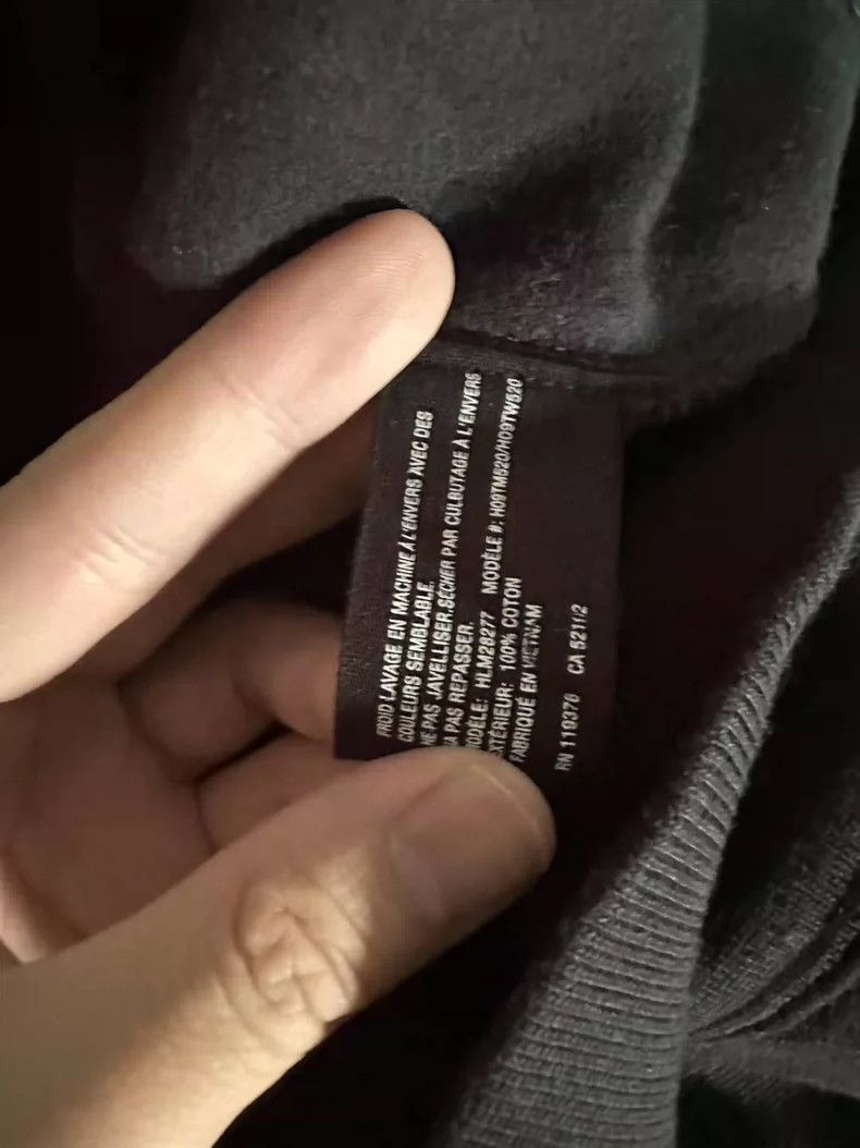 Helmut Lang HELMUT LANG Black small logo hoodie Size US XL / EU 56 / 4 - 3 Thumbnail