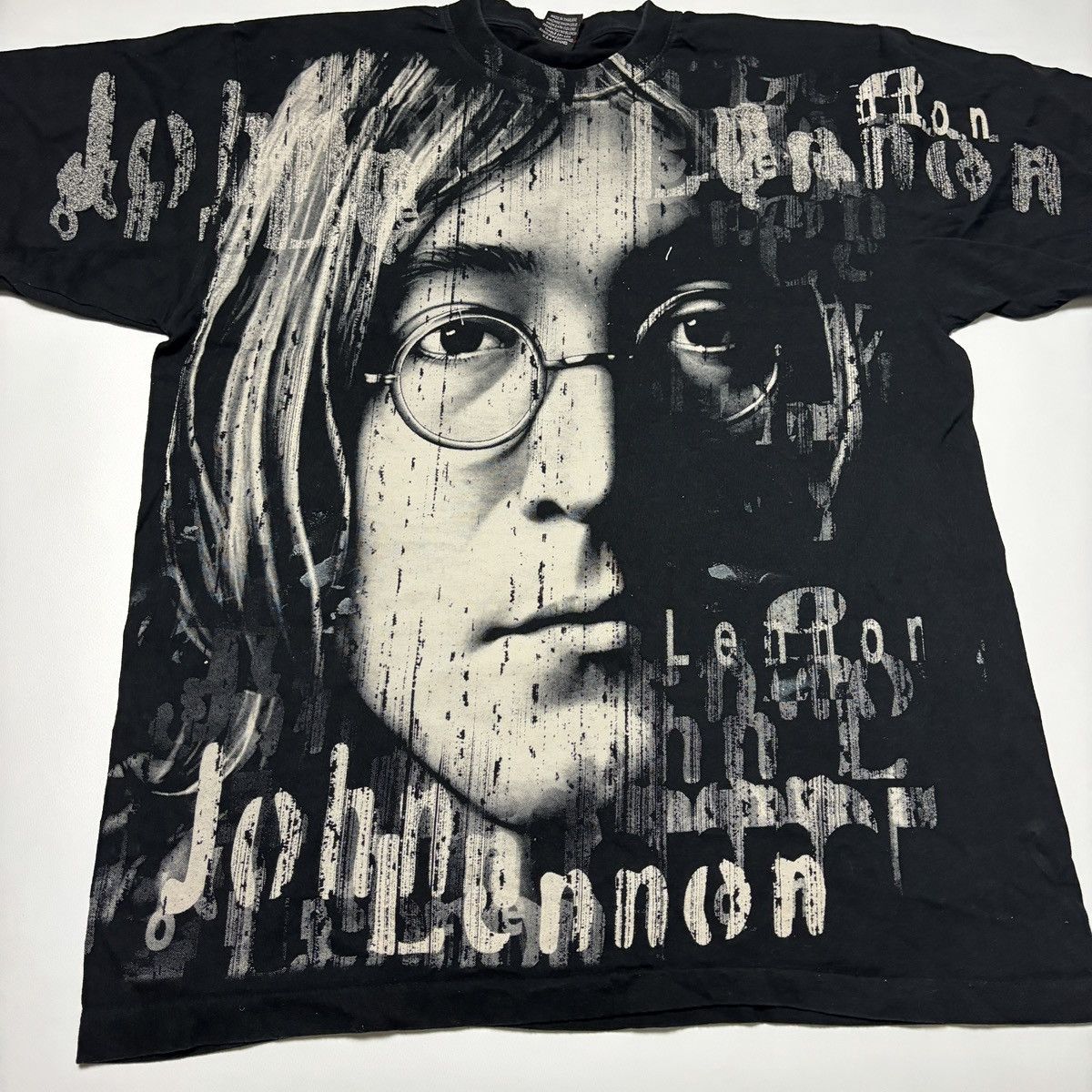 Band Tees × Vintage OVER PRINT JOHN LENNON VINTAGE T-SHIRT 90s single stitch Size US XL / EU 56 / 4 - 2 Thumbnail