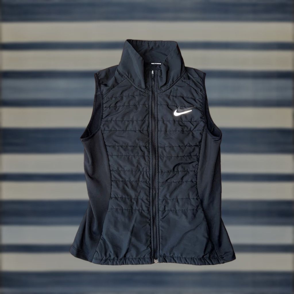 Nike Nike Women’s Vest Puffer Running Division Essential Small Black Full Zip Size S / US 4 / IT 40 - 1 Thumbnail