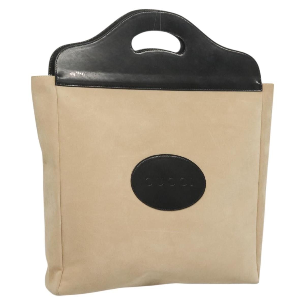Gucci GUCCI Hand Bag Suede Beige 002 002 Size ONE SIZE - 1 Thumbnail