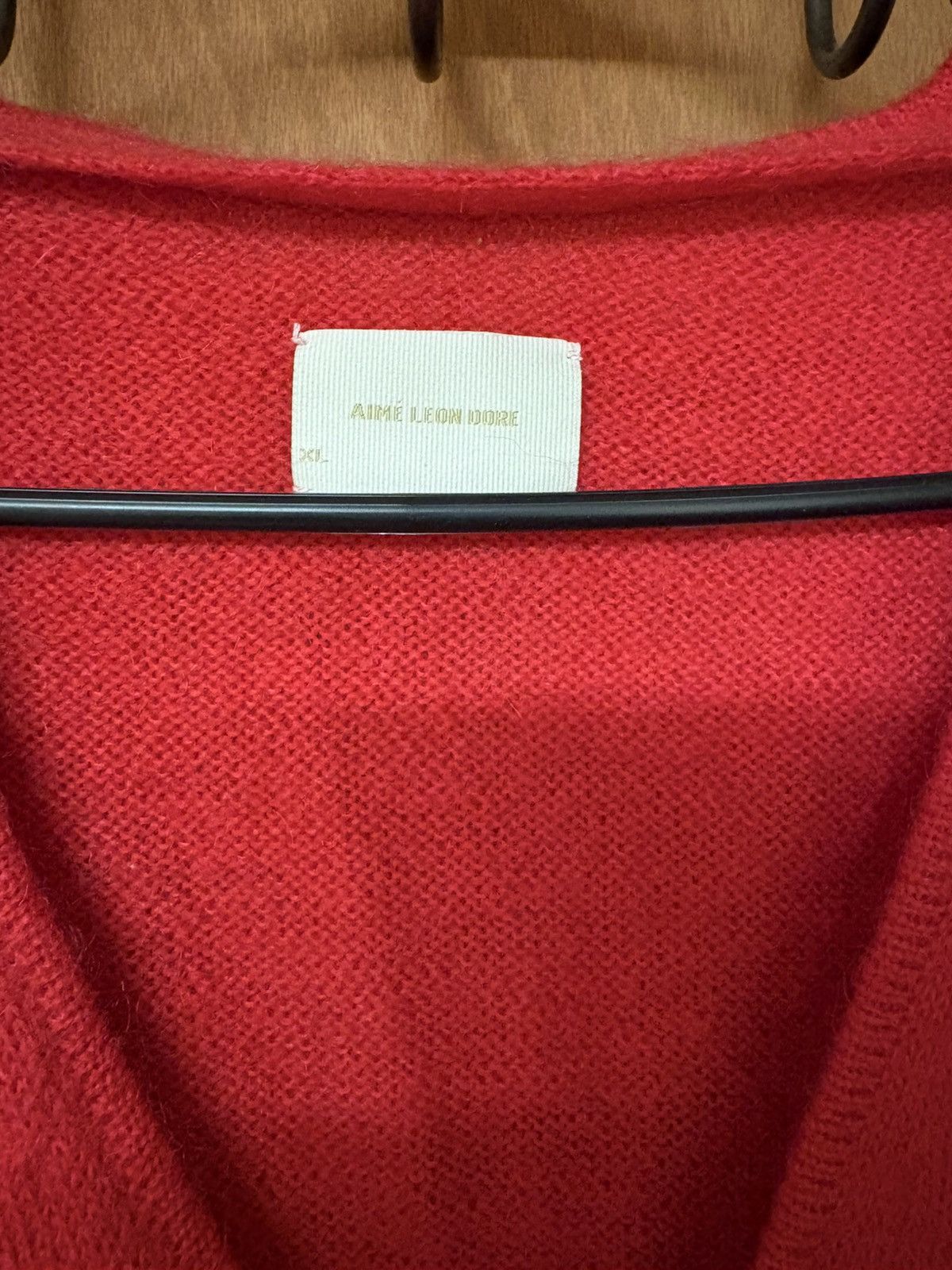 Aime Leon Dore Aime Leon Dore red mohair cardigan Size US XL / EU 56 / 4 - 2 Thumbnail