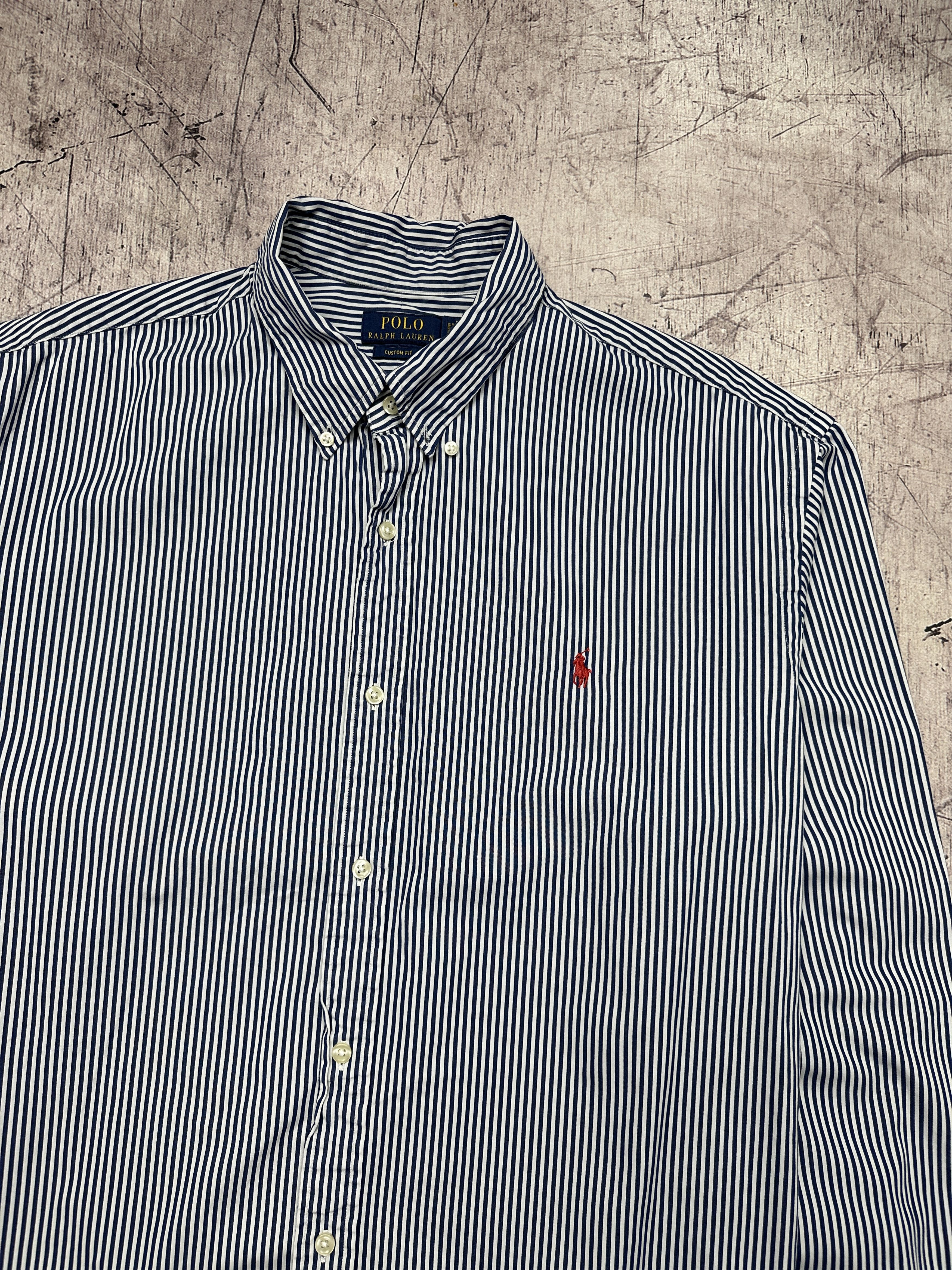 Polo Ralph Lauren Polo Ralph Lauren Mens Long Sleeve Striped Shirt Size US XXL / EU 58 / 5 - 2 Thumbnail