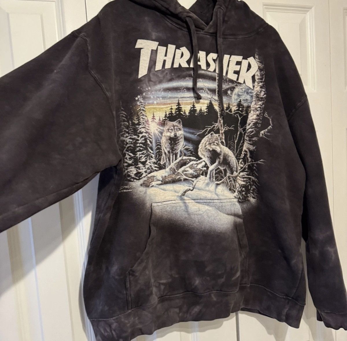 Thrasher Thrasher × The Mountain Rare 13 Wolves HoodieL Black Tie Dye Size US L / EU 52-54 / 3 - 2 Thumbnail