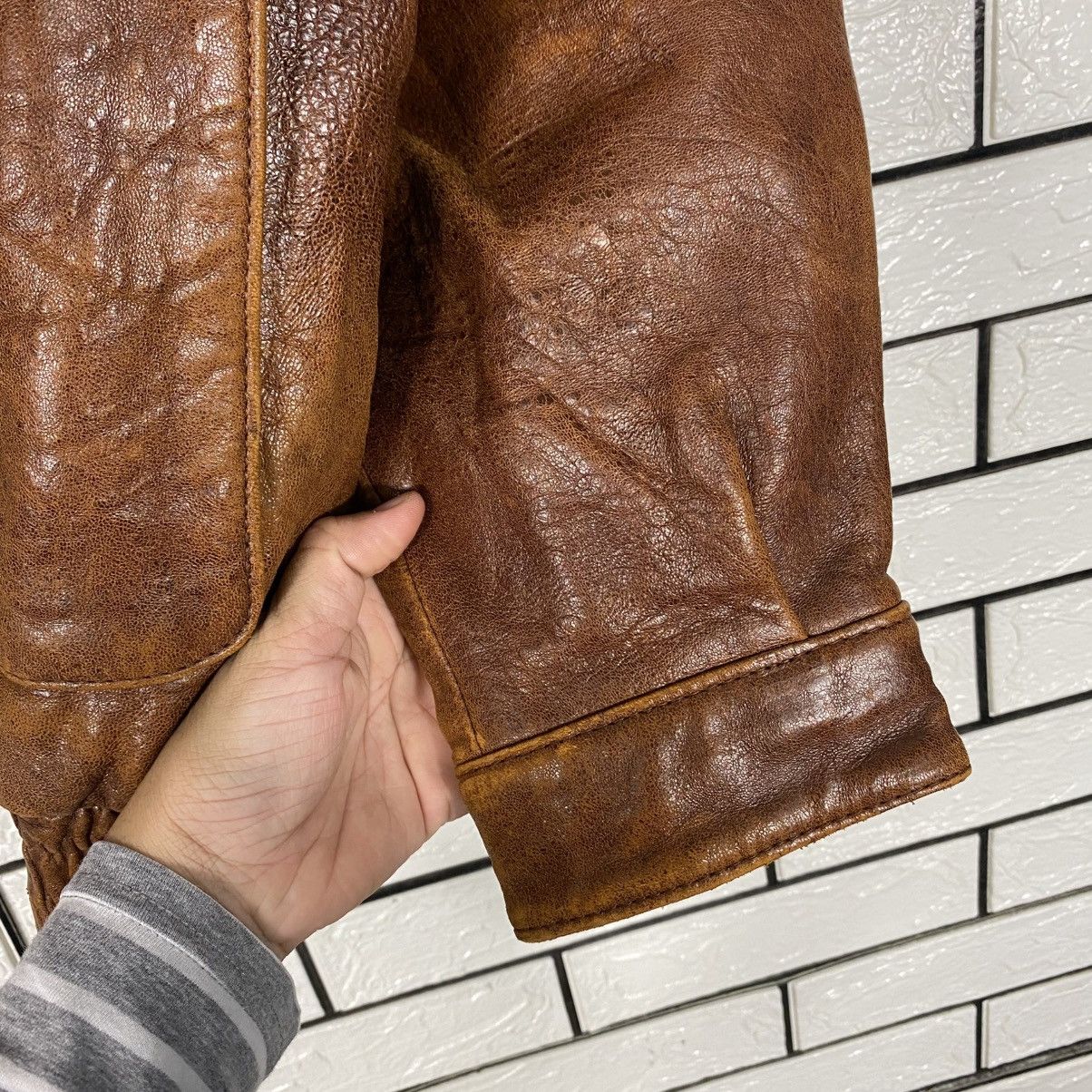Issey Miyake Vintage Leather Jacket Strath Conar Blanket Fly Size US M / EU 48-50 / 2 - 16 Thumbnail