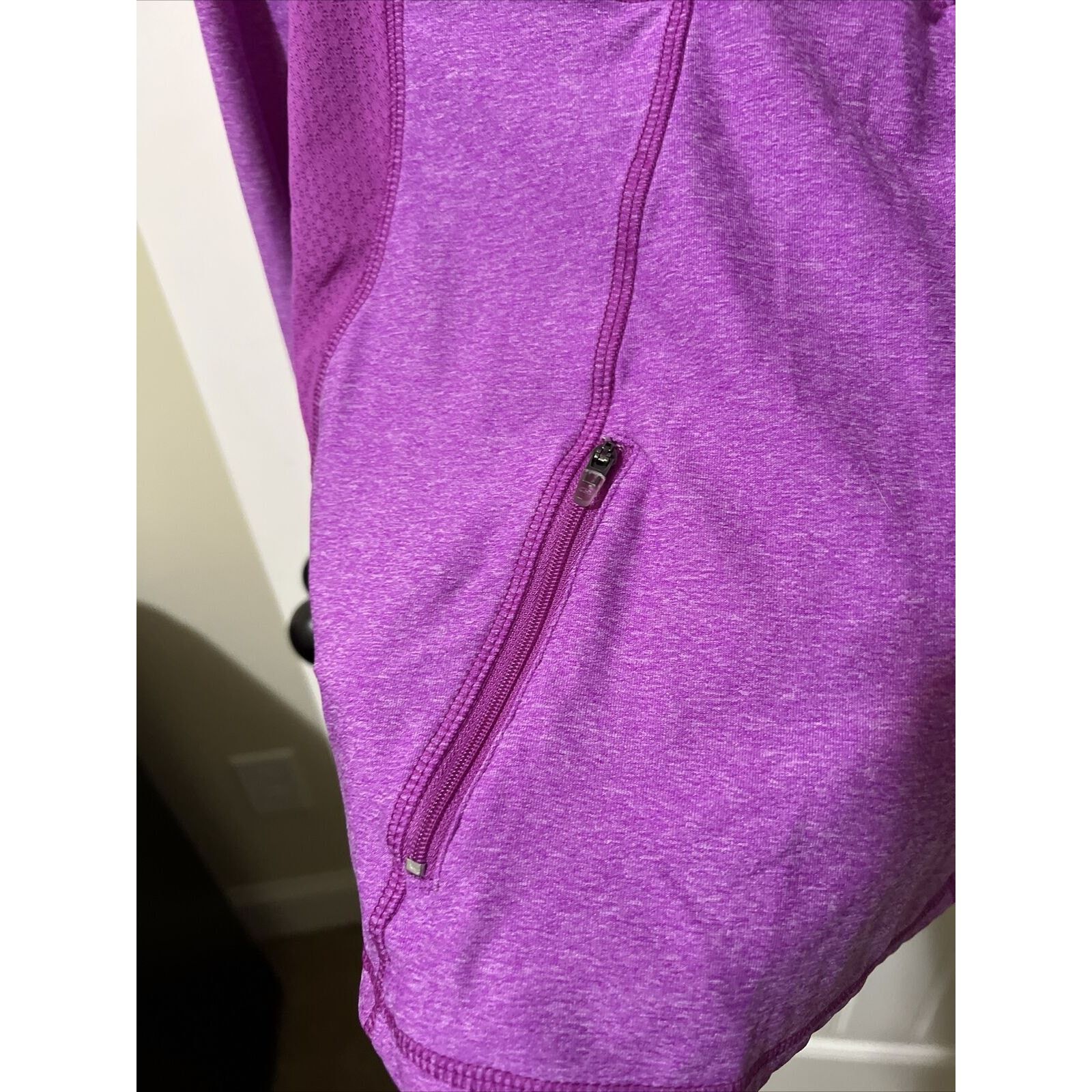 Champion Long Sleeve Quarter-Zip Pullover Purple Violet Back Pocket Size S / US 4 / IT 40 - 10 Thumbnail