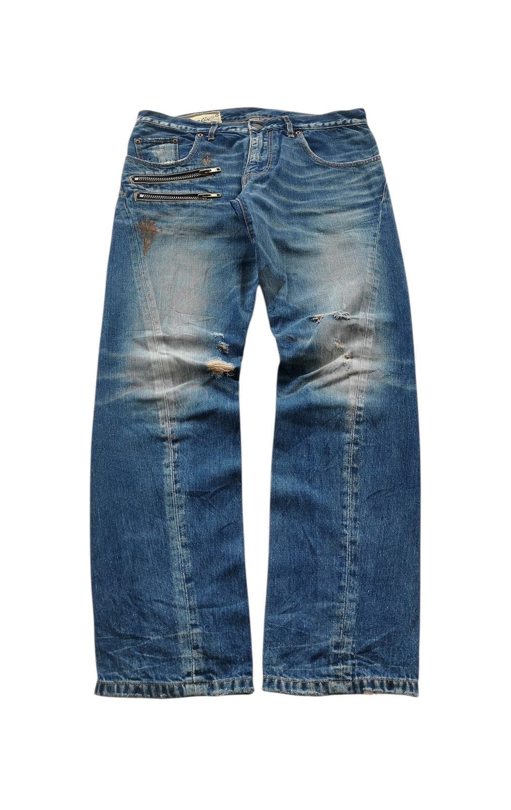 Undercover RNA Twisted Distressed Denim Jeans Style Undercover Size US 32 / EU 48 - 2 Thumbnail