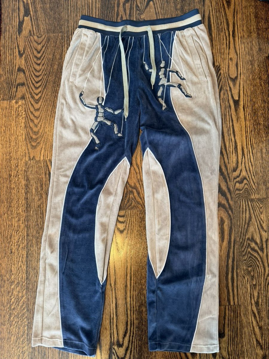 KidSuper Kidsuper Puppet Master Velour Tracksuit Bottoms Size US 30 / EU 46 - 1 Thumbnail