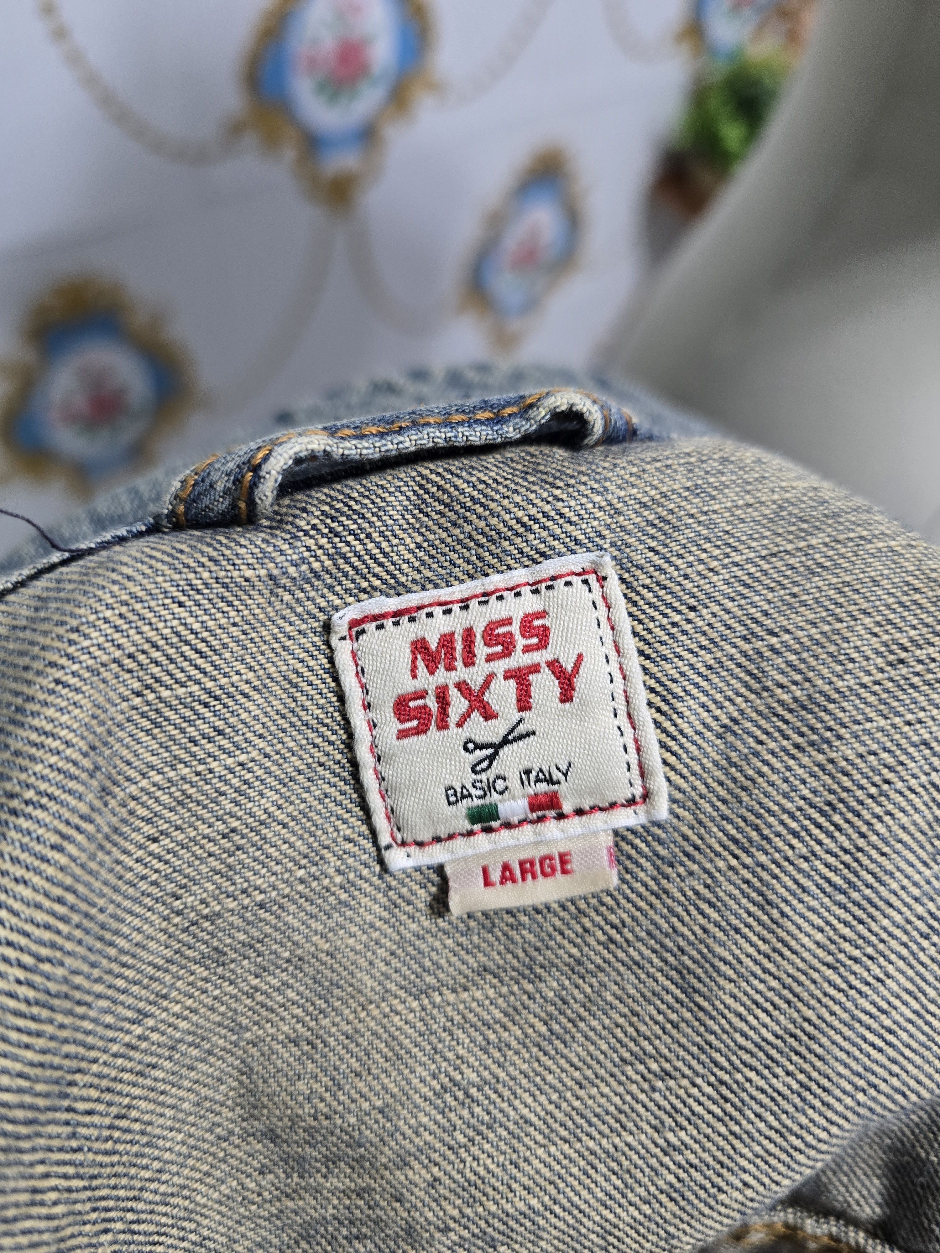Miss Sixty × Vintage MISS SIXTY large Denim Vintage Jacket LIKE NEW CONDITION Size L / US 10 / IT 46 - 15 Thumbnail