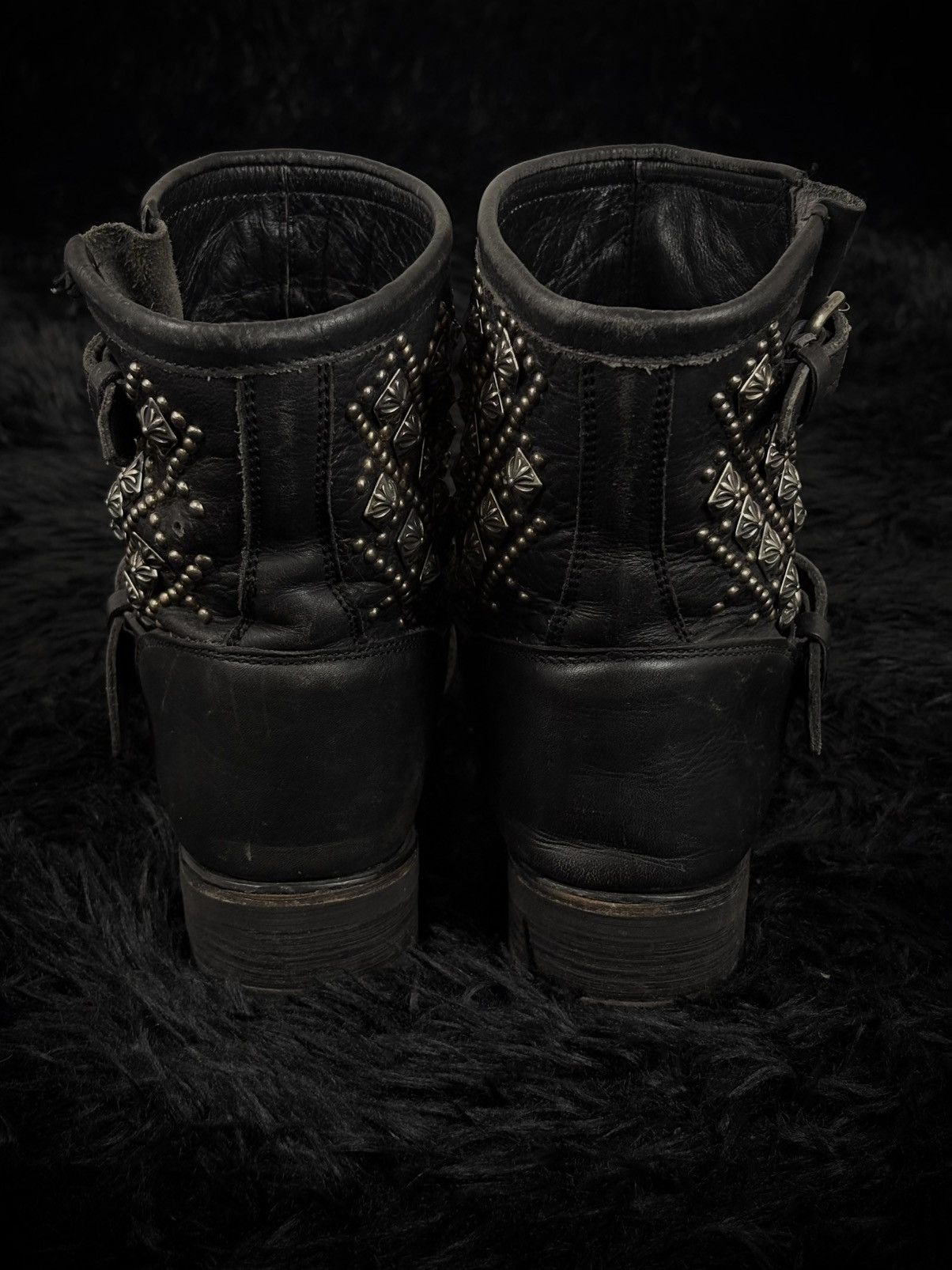 ASH Rare ASH Chrome Hearts Style Cross Leather Ankle Boots Size US 9 / IT 39 - 4 Thumbnail
