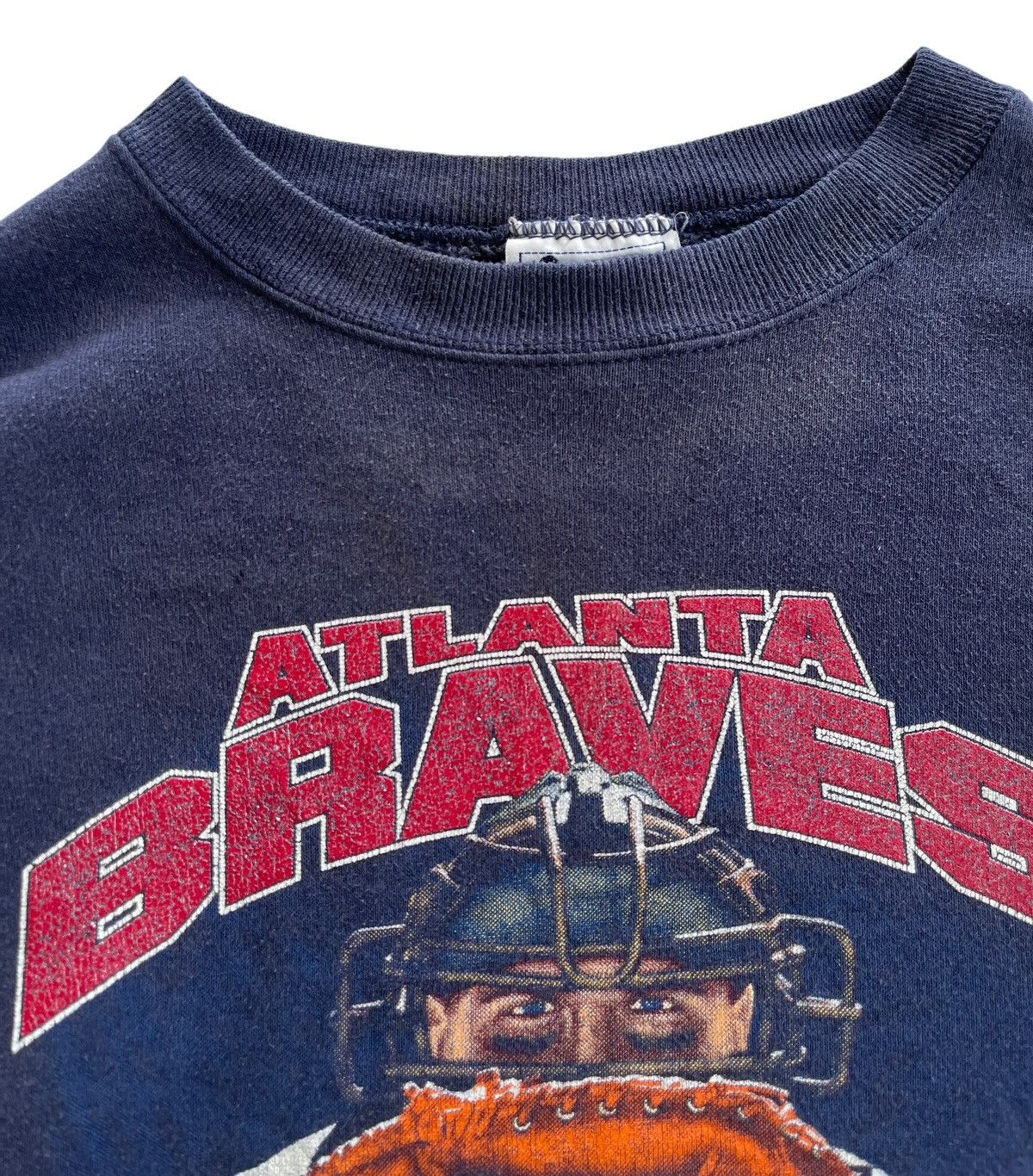Vintage 1996 Atlanta Braves MLB Nutmeg Sunfaded Sweater Size US L / EU 52-54 / 3 - 4 Thumbnail