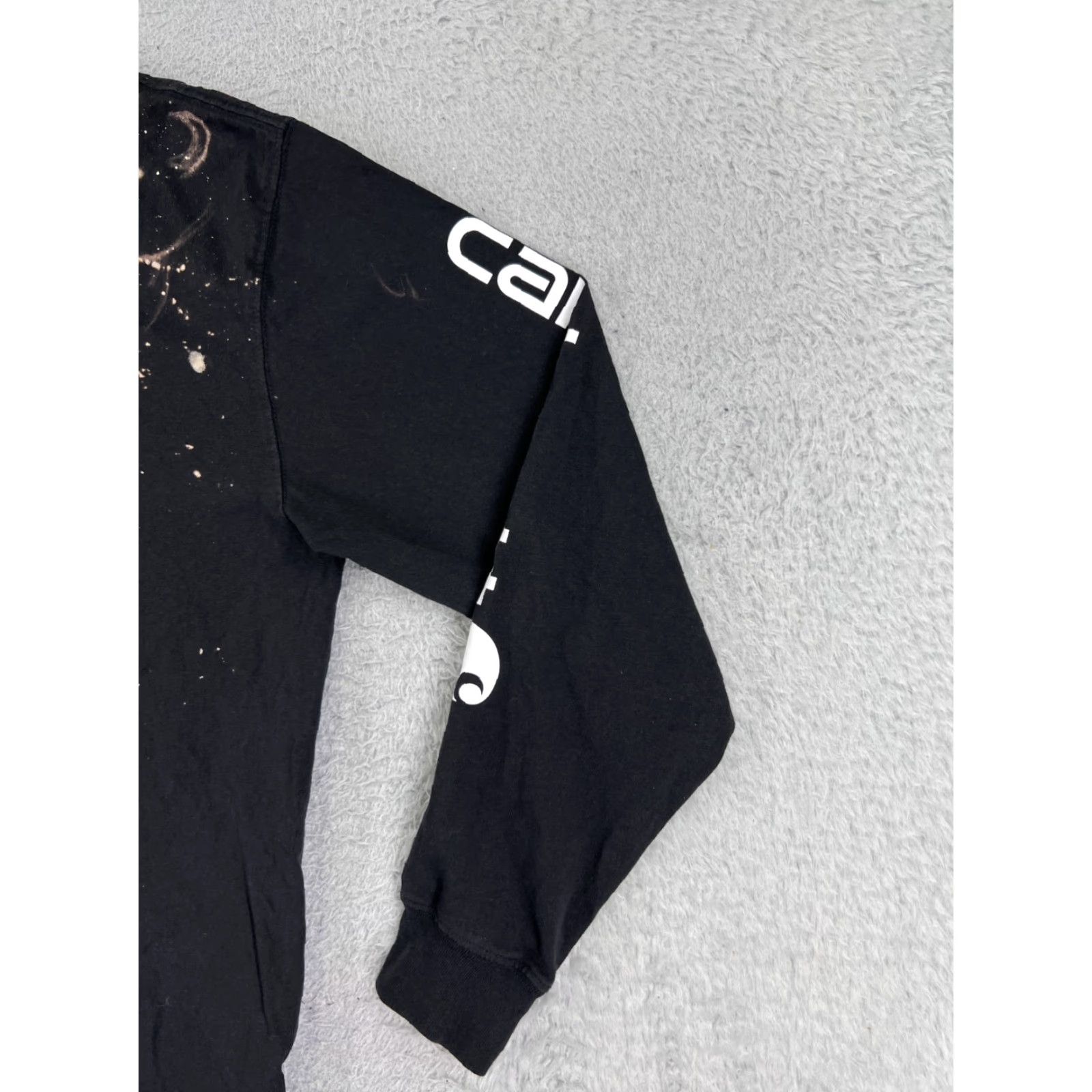 Carhartt VINTAGE Carhartt Shirt Men Medium Black Long Sleeve Crew Neck Cotton Jersey Art Holes Size US M / EU 48-50 / 2 - 5 Thumbnail