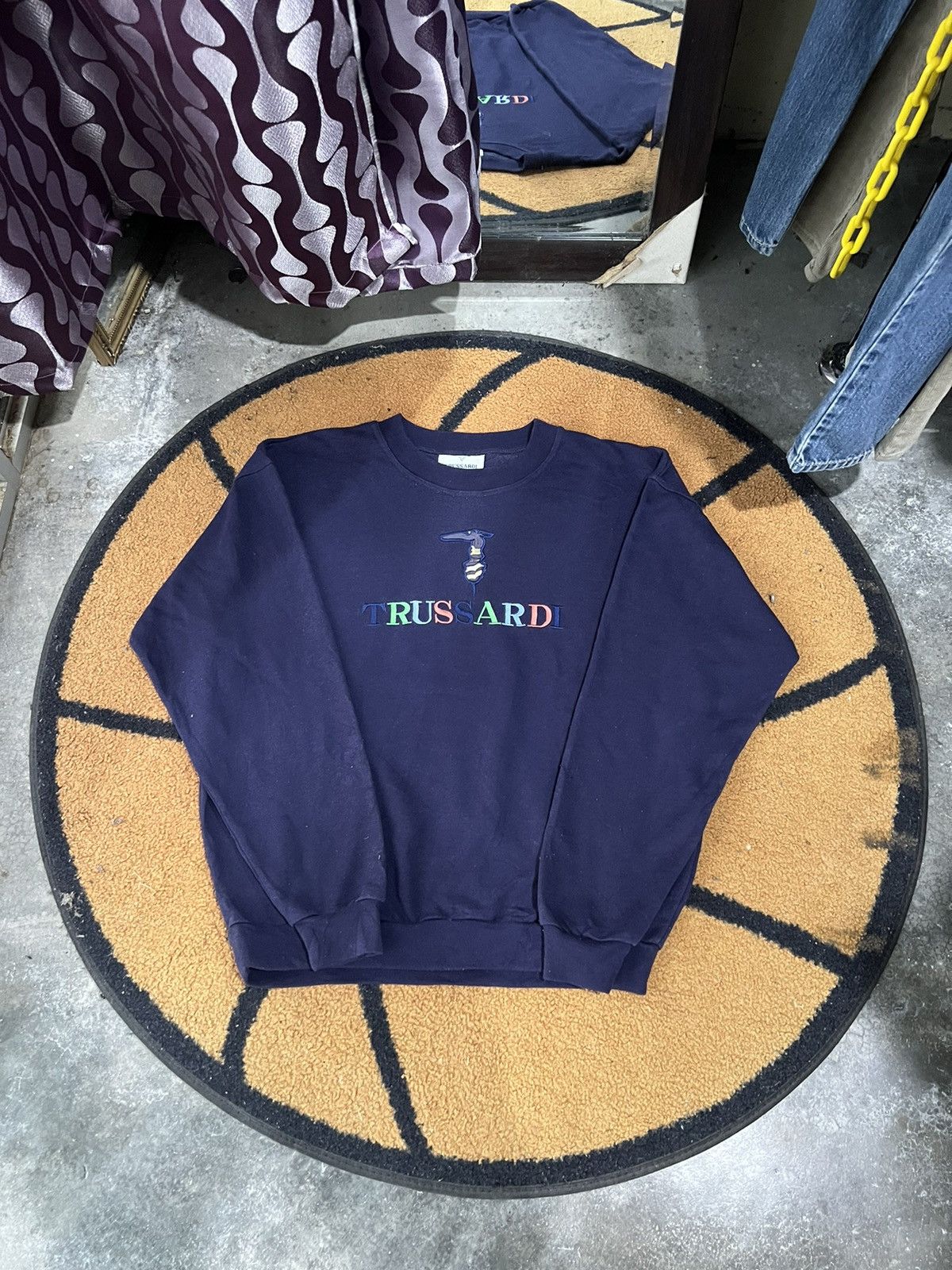 Trussardi 🔥Vintage Trussardi Big Logo Crewneck Sweatshirt Size US M / EU 48-50 / 2 - 2 Thumbnail