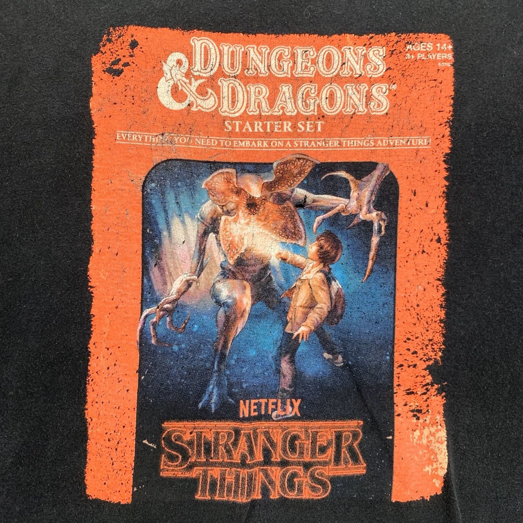 Vintage Vintage Stranger Things T-Shirt Dungeons & Dragons Demogorgon Graphic Unisex Adult Large Black Size US L / EU 52-54 / 3 - 2 Thumbnail
