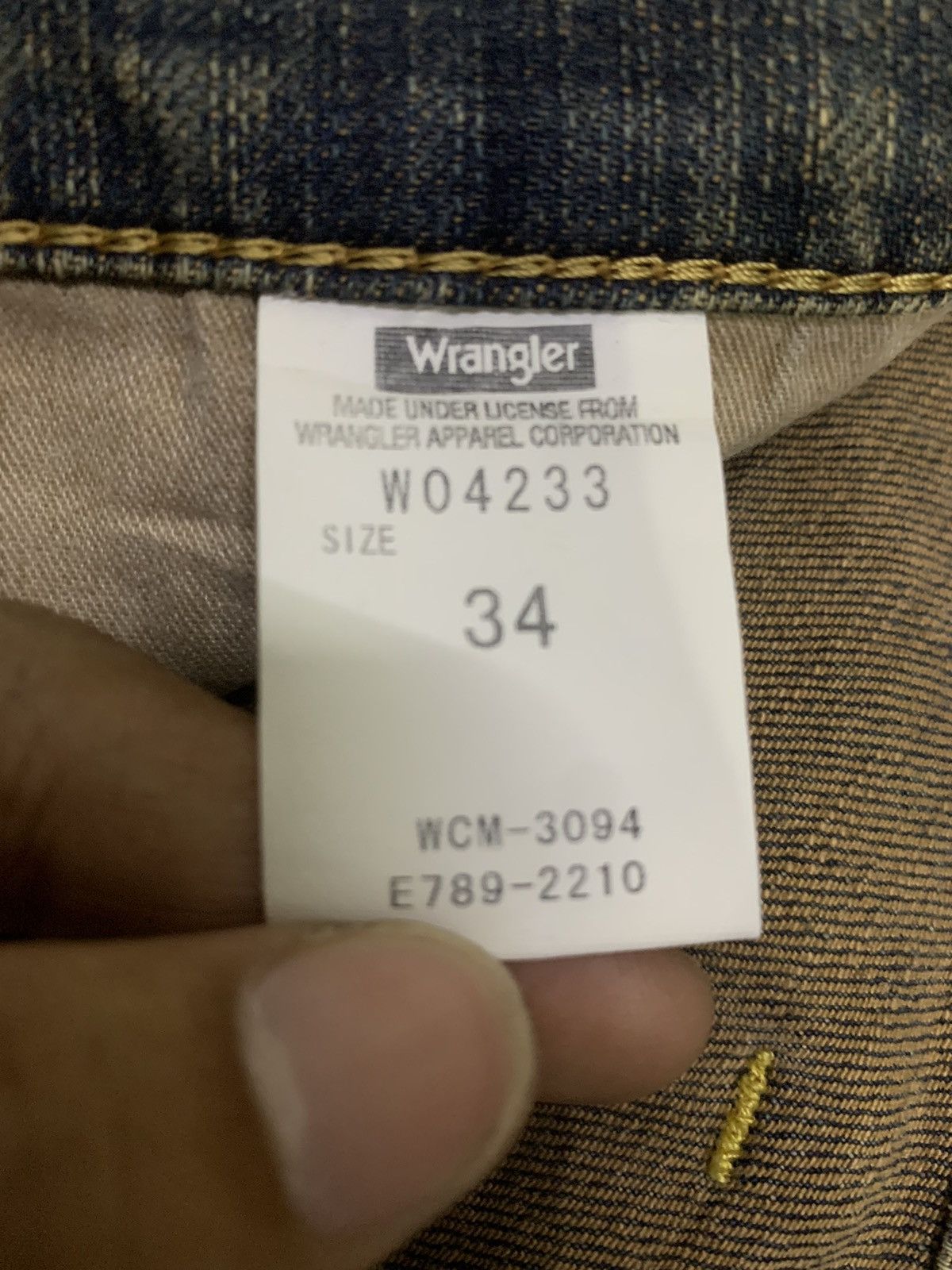 If Six Was Nine Wrangler Mudwash Distressed Jeans (A37) Size US 34 / EU 50 - 15 Thumbnail