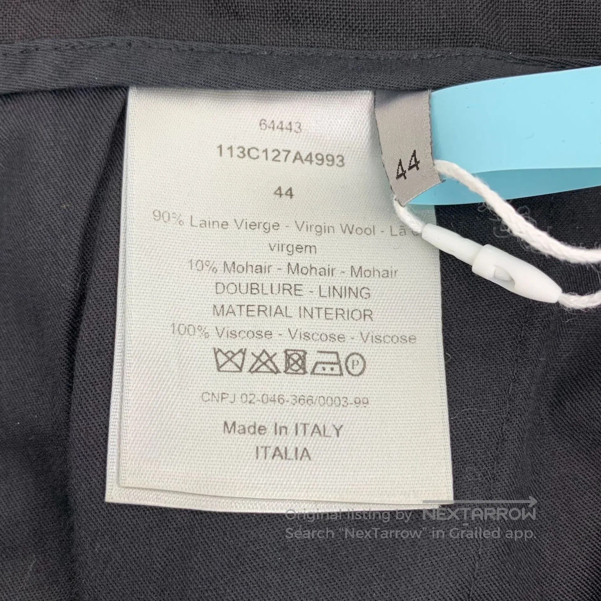 Dior Dior Black Wool Casual Trousers. Size 41" - 7 Thumbnail
