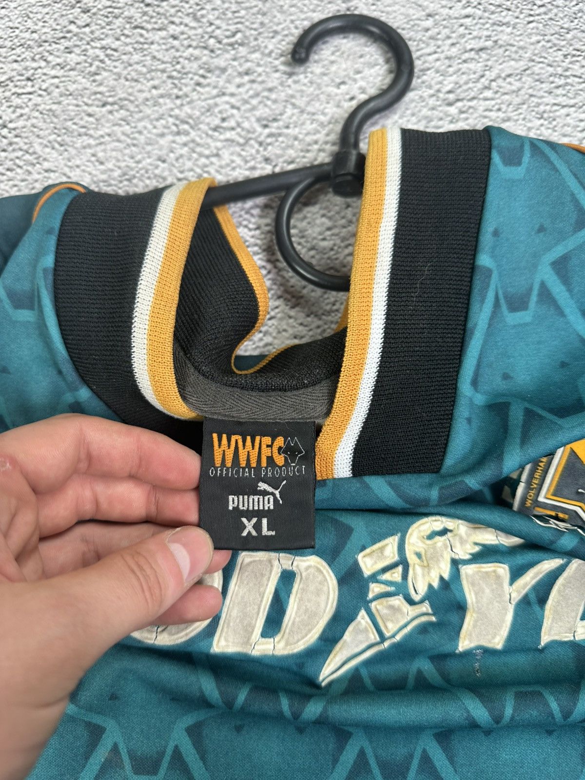 Puma Vintage Puma Wolves ‘Goodyear’ Away 1993‑1995 Soccer Jersey Size US XL / EU 56 / 4 - 12 Thumbnail