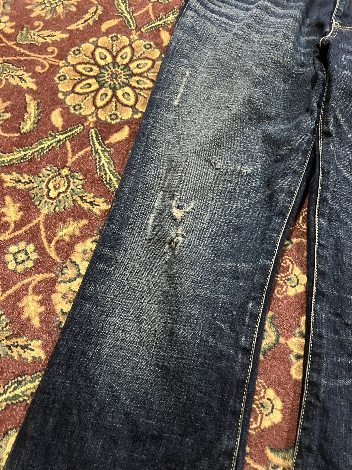 💥Flare💥Burberry Black Label Distressed Flare Jean