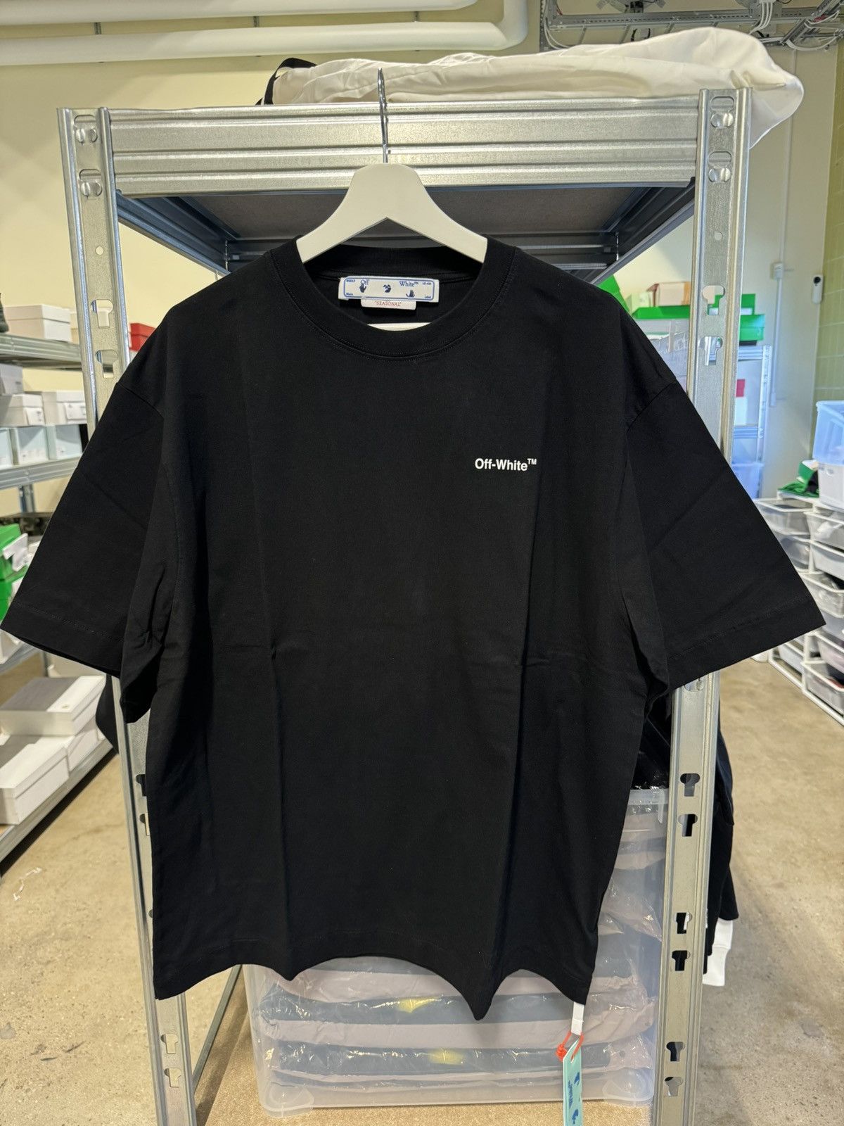 Off-White Off-White Chain Arrow T-Shirt NEW 525$ Size US M / EU 48-50 / 2 - 2 Thumbnail