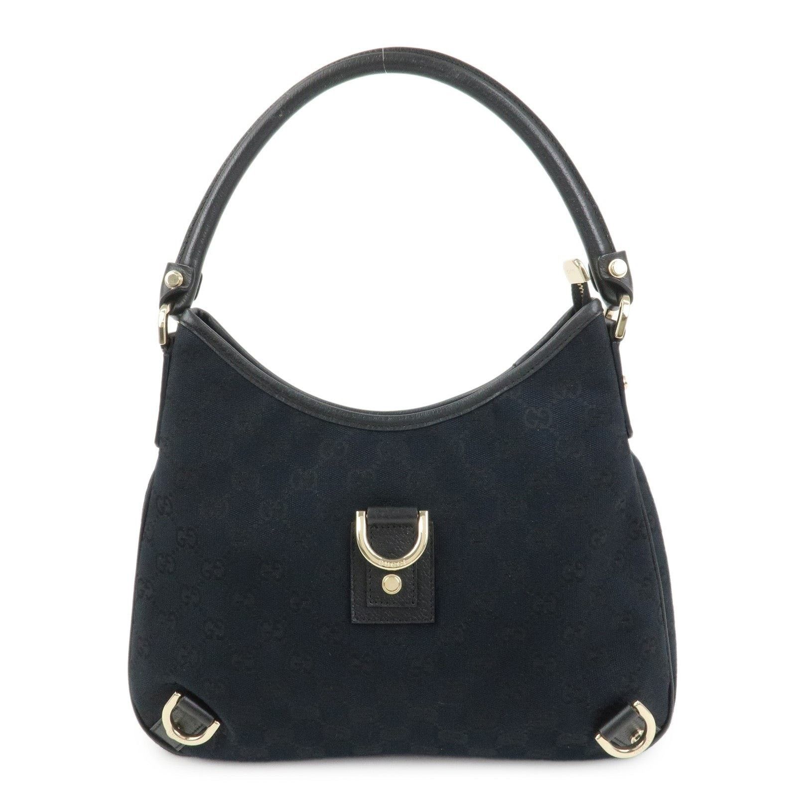 Gucci Gucci Abbey GG Canvas Shoulder Bag Black Size ONE SIZE - 1 Thumbnail