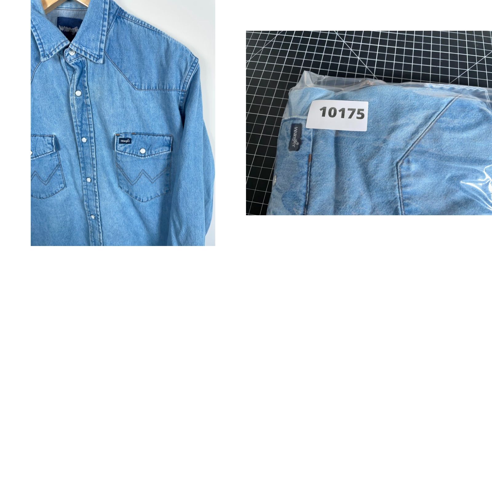 Wrangler VINTAGE Wrangler Denim Western Y2K Shirt XL Blue Pearl Snap Mens Cowboy Grunge Size US XL / EU 56 / 4 - 9 Thumbnail