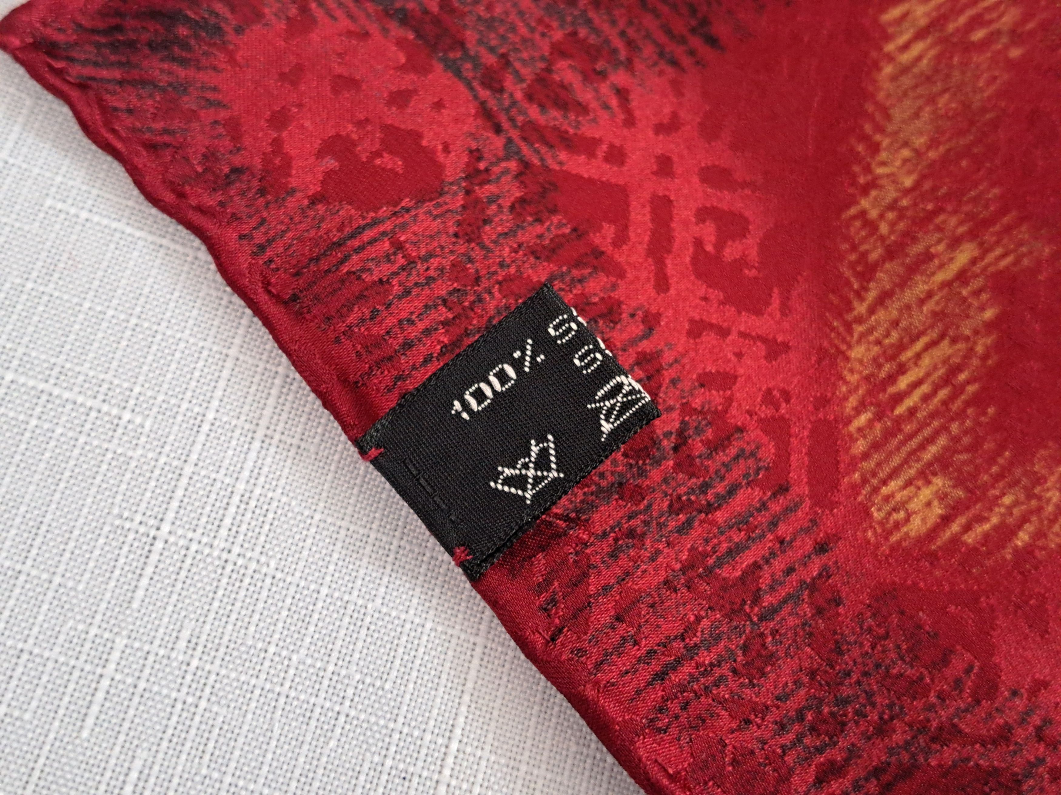 Lanvin × Vintage Vintage LANVIN Aztec motif jacquard silk scarf. Size ONE SIZE - 8 Thumbnail