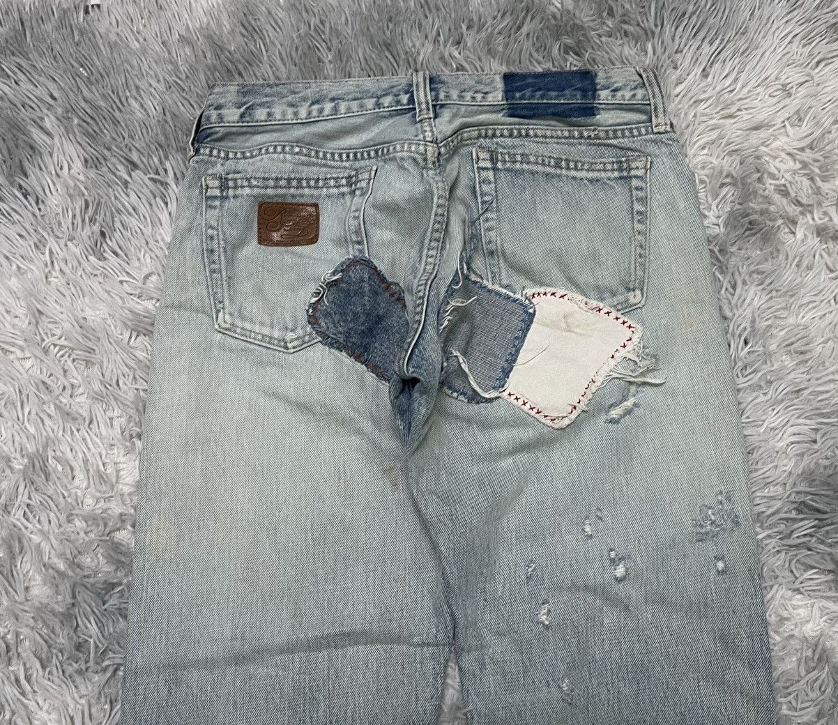 Japanese Brand VINTAGE KAPITAL INSPIRED PATCHES WORK JEANS BRAND RNA INC Size US 28 / EU 44 - 14 Thumbnail