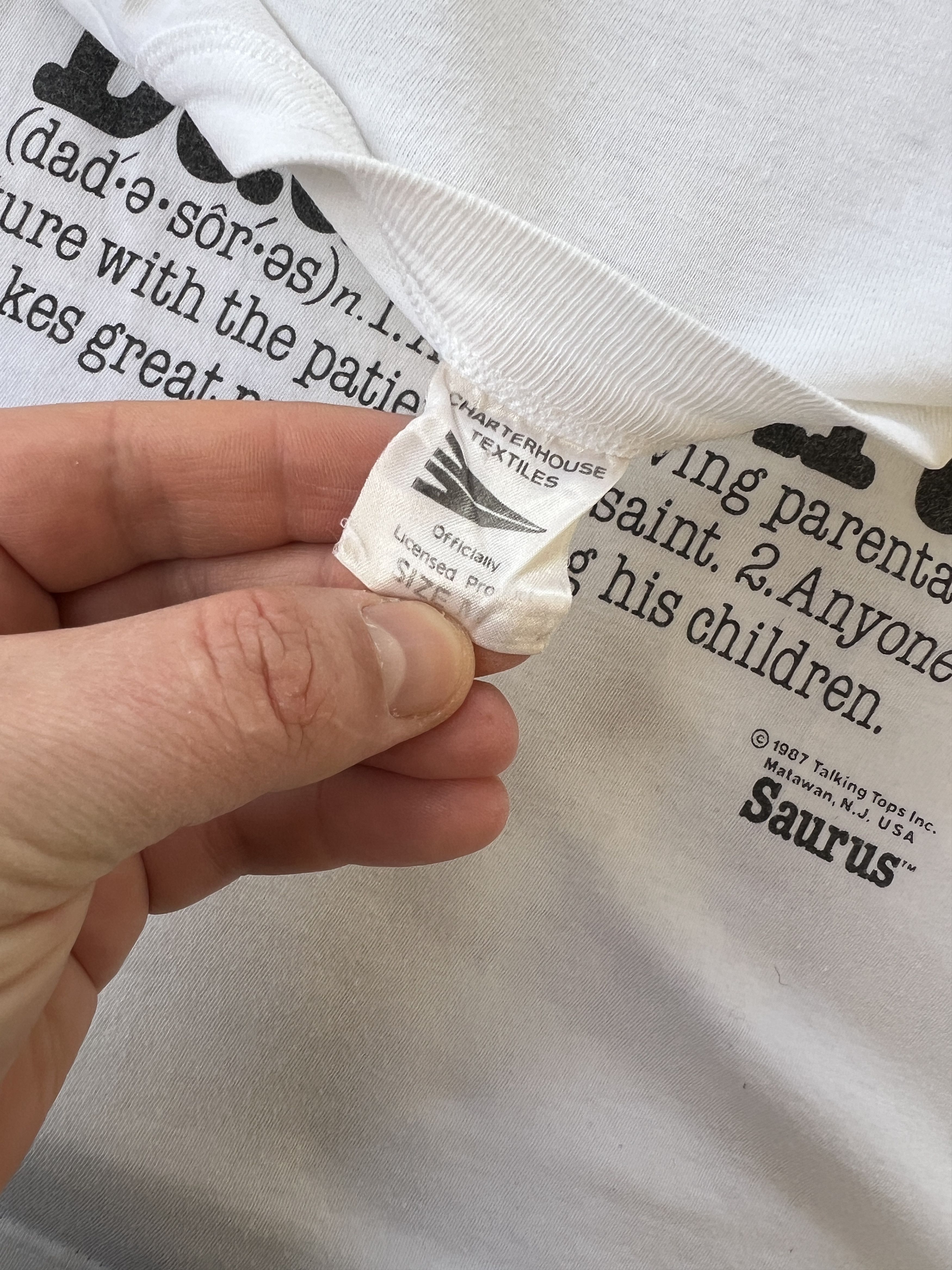 Vintage 1987 Dadasaurus Vintage Tee Size US M / EU 48-50 / 2 - 3 Thumbnail