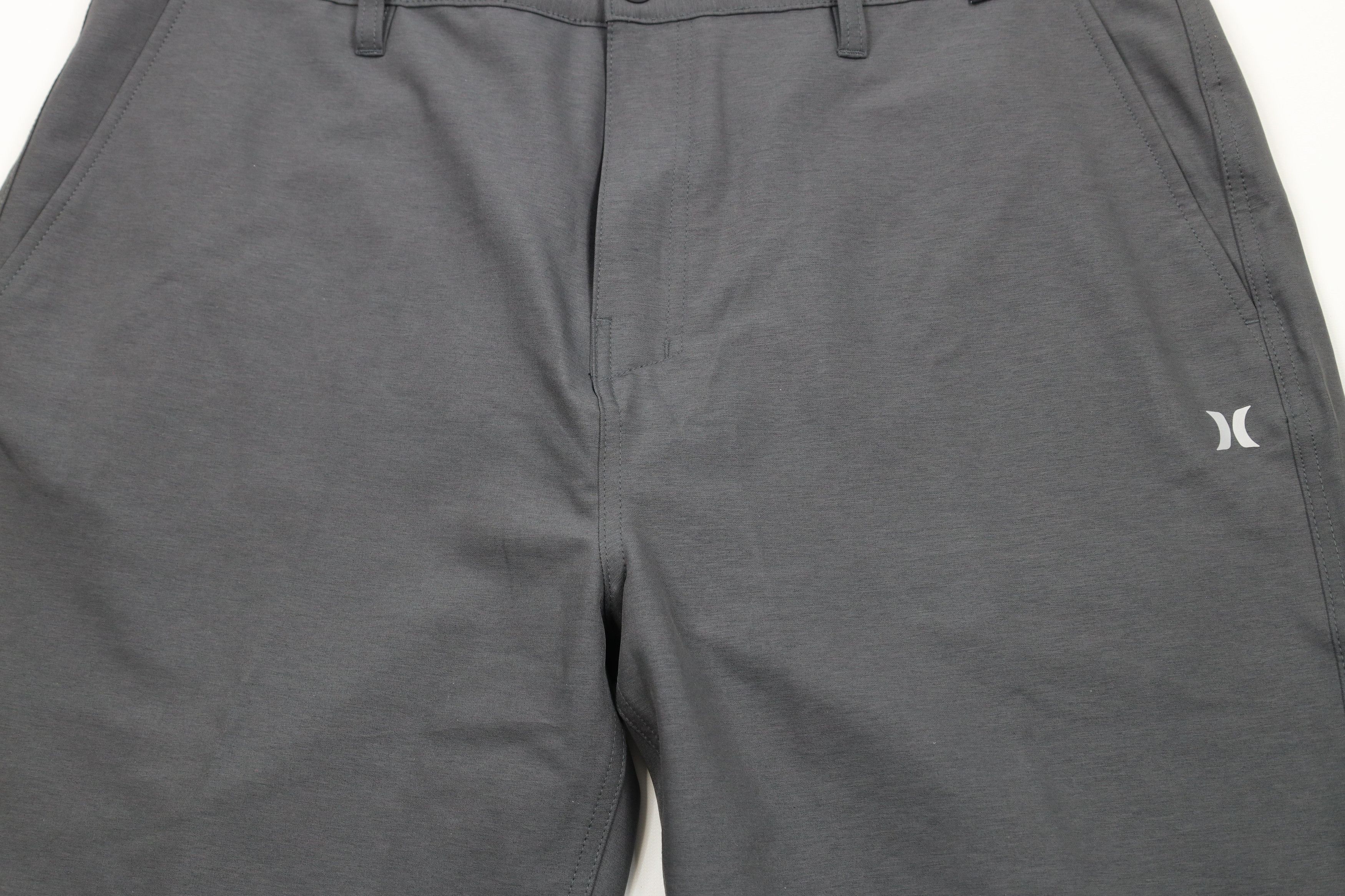 Hurley × Vintage Hurley Spell Out Reflective Logo Stretch Shorts Heather Gray Size US 38 / EU 54 - 3 Thumbnail