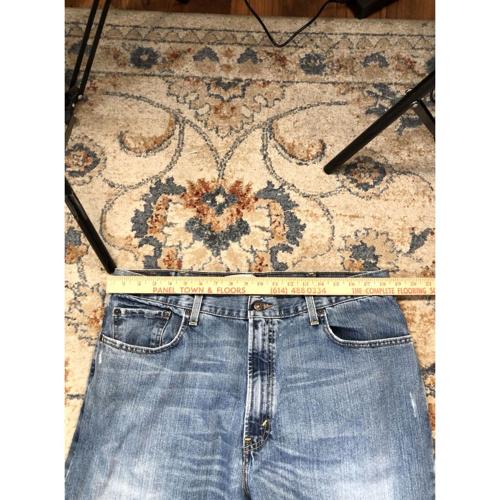 Levi's Levi'S 569 Jeans Mens 38x34 Blue Medium Wash Denim Loose Straight Casual Pants Size US 38 / EU 54 - 7 Thumbnail