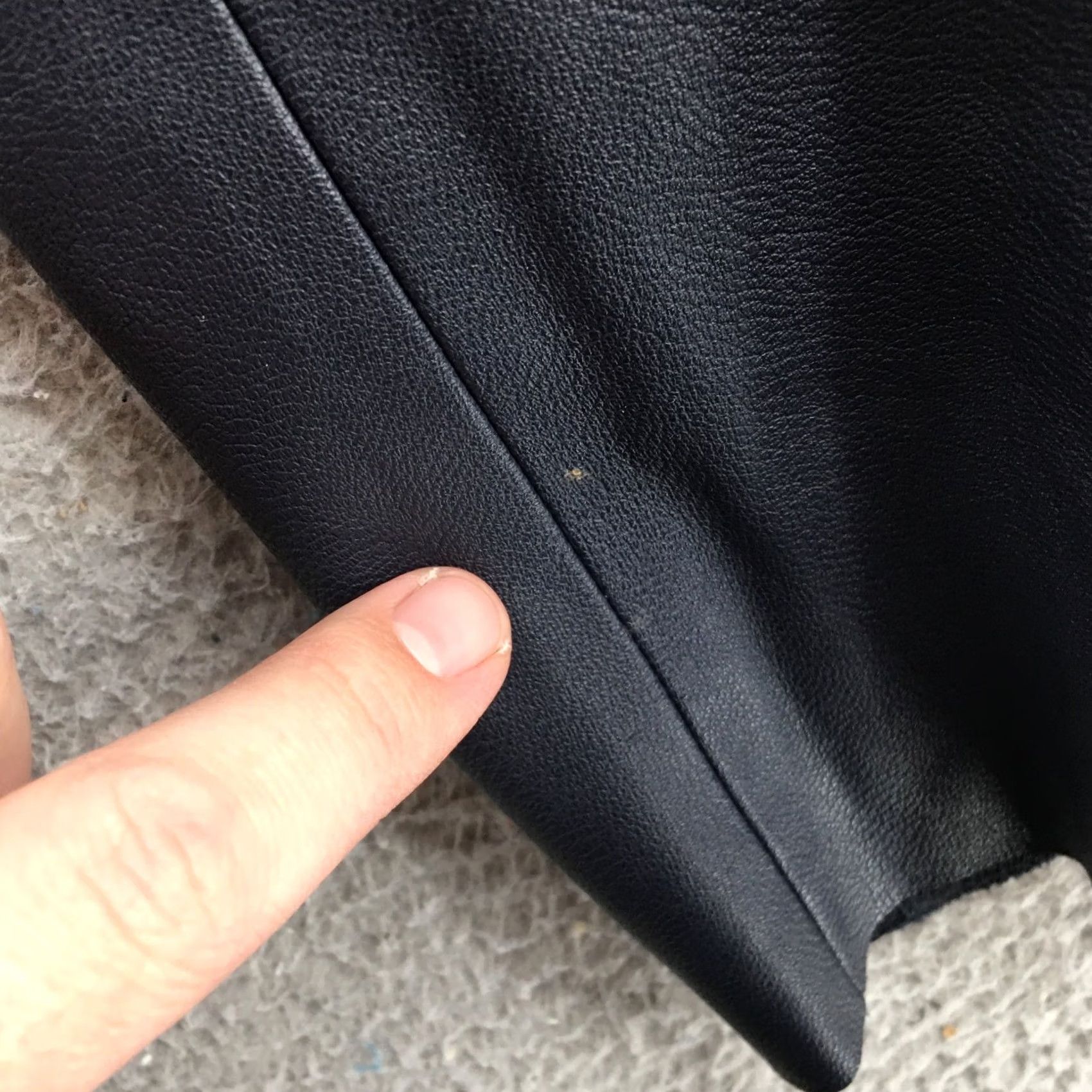 Zara Zara Basic Faux Leather Jacket Womens Small Black Open Style Long Sleeve Casual Size S / US 4 / IT 40 - 6 Thumbnail