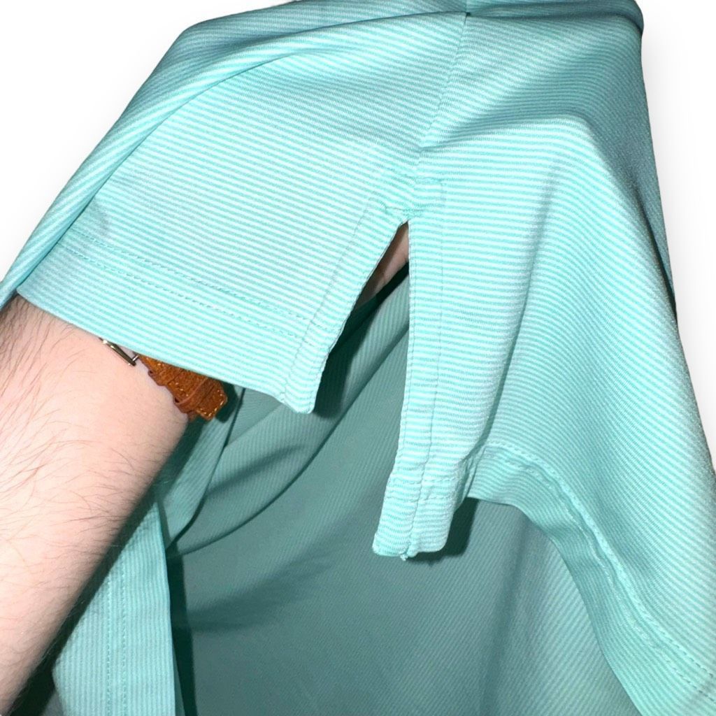 Peter Millar Peter Millar Teal Blue Summer Comfort Golf Polo Shirt Size L Size US L / EU 52-54 / 3 - 5 Thumbnail
