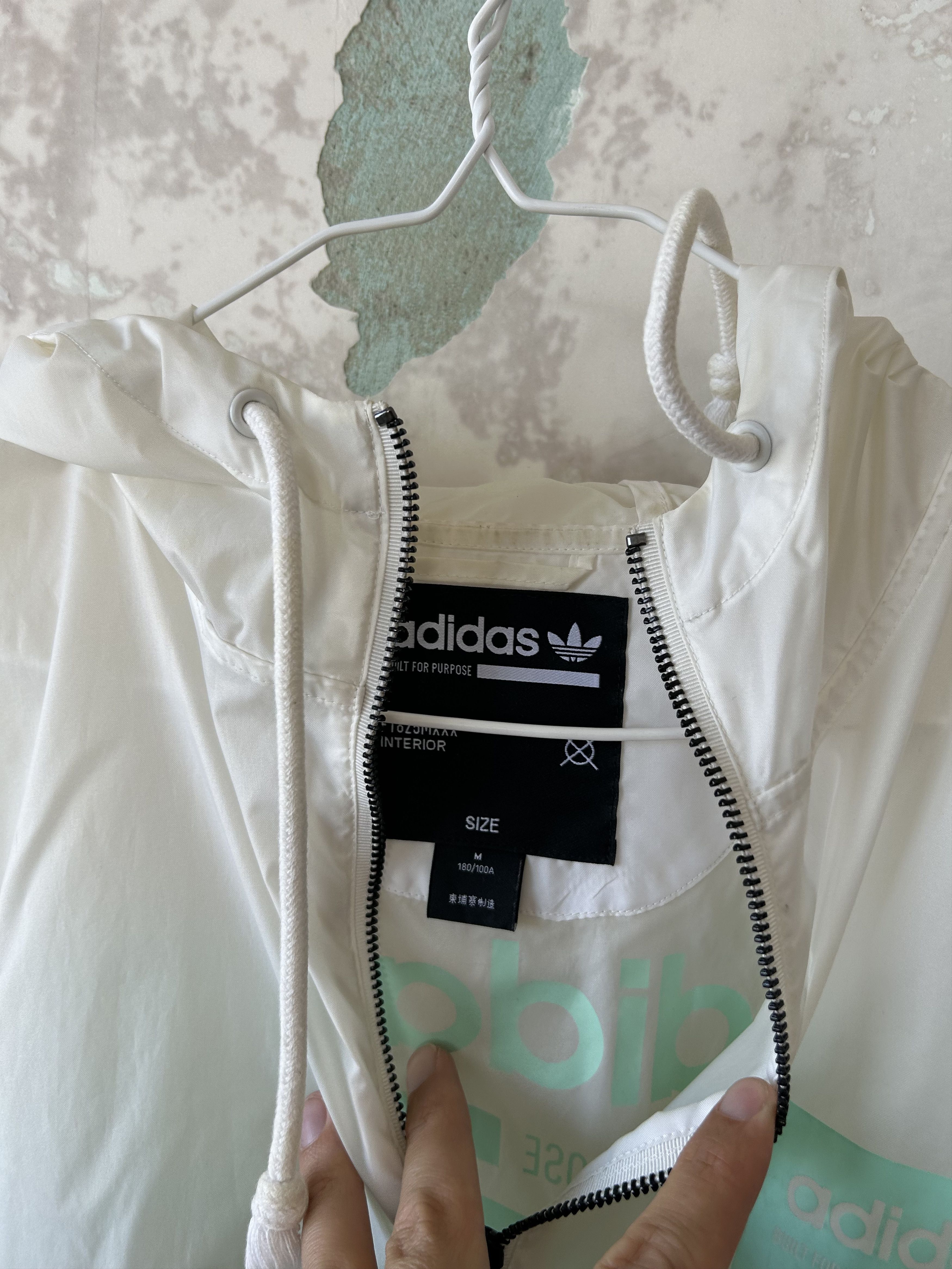Adidas Adidas Jacket Track Jacket White Lightweight Size US M / EU 48-50 / 2 - 4 Thumbnail