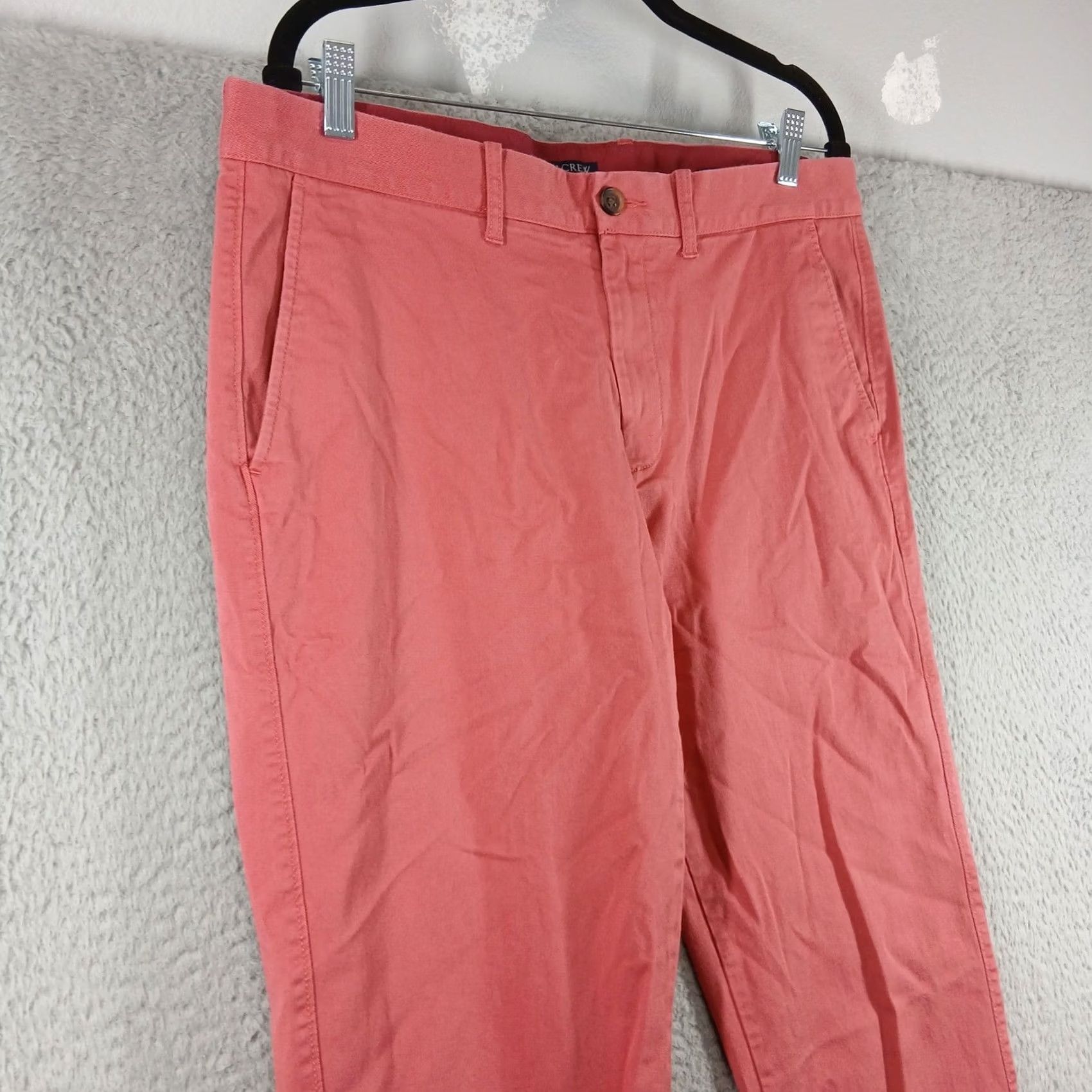 J.Crew J.Crew Mens Pants Flex Straight Chino Pink 34x34 Casual Business Slim Fit Size US 34 / EU 50 - 7 Thumbnail
