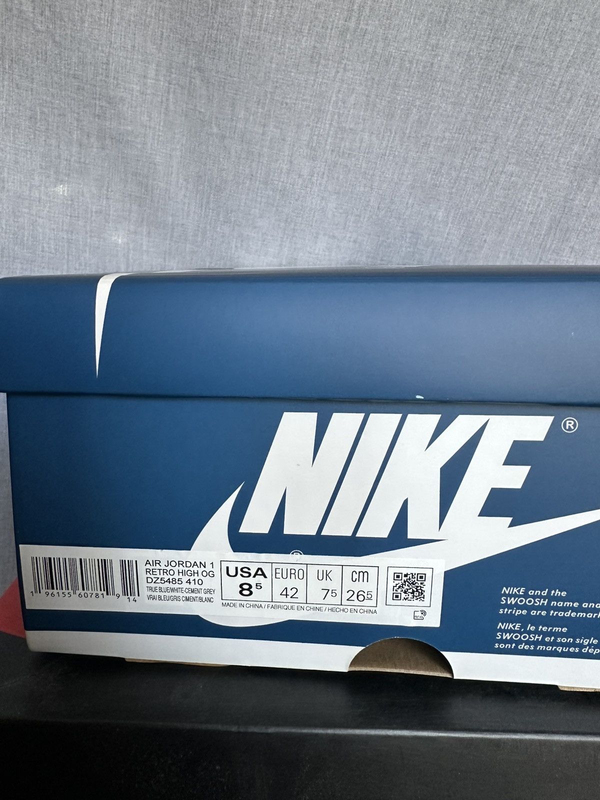 Jordan Brand Air Jordan 1 Retro High “True Blue” Size US 8.5 / EU 41-42 - 7 Thumbnail