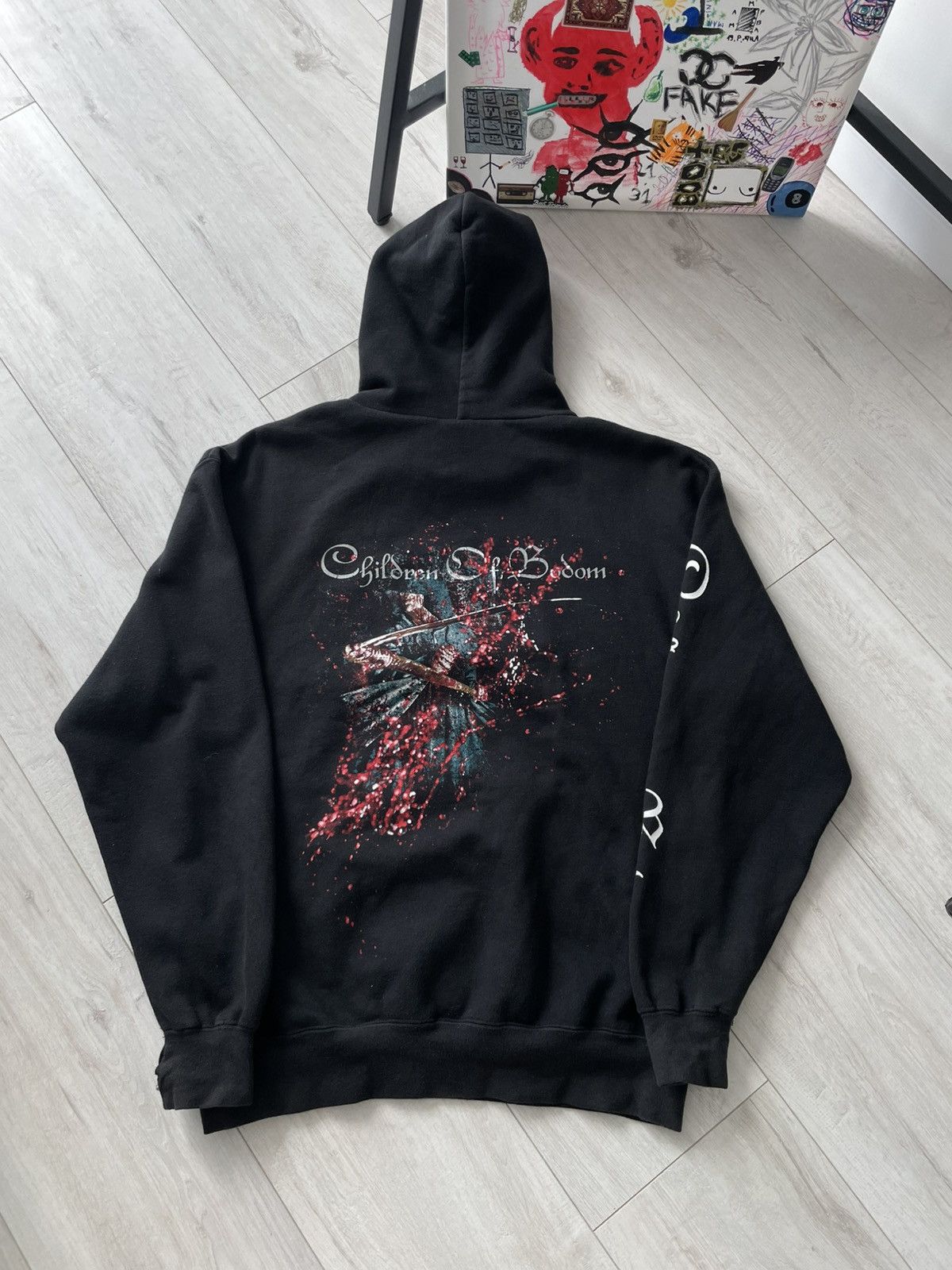 Band Tees Vintage 00’s Children of Bodom "Bloodrunk" Hoodie Band Metal Size US M / EU 48-50 / 2 - 1 Thumbnail