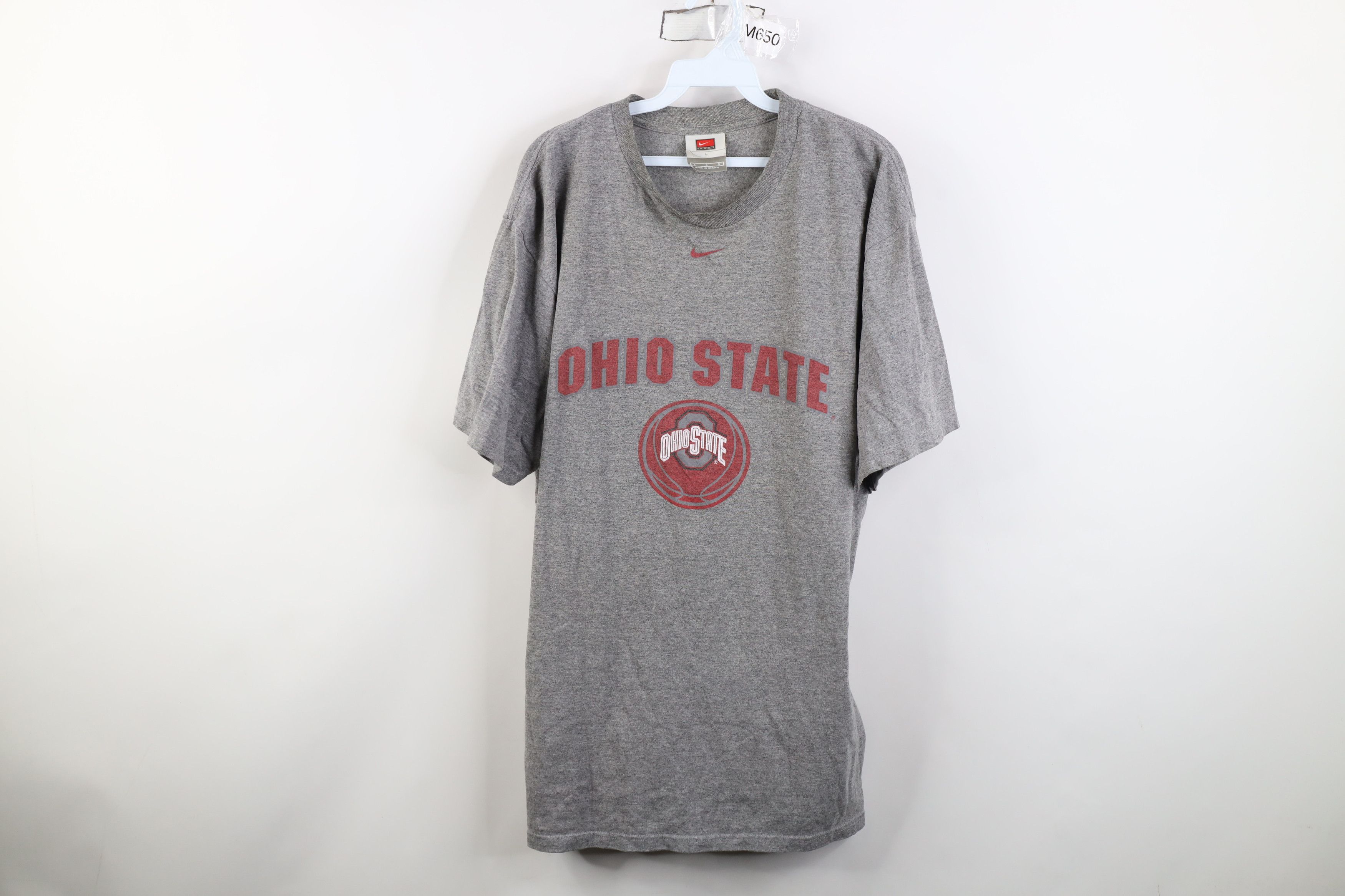 Nike Vintage Nike Mini Swoosh Ohio State University T-Shirt Size US L / EU 52-54 / 3 - 1 Thumbnail