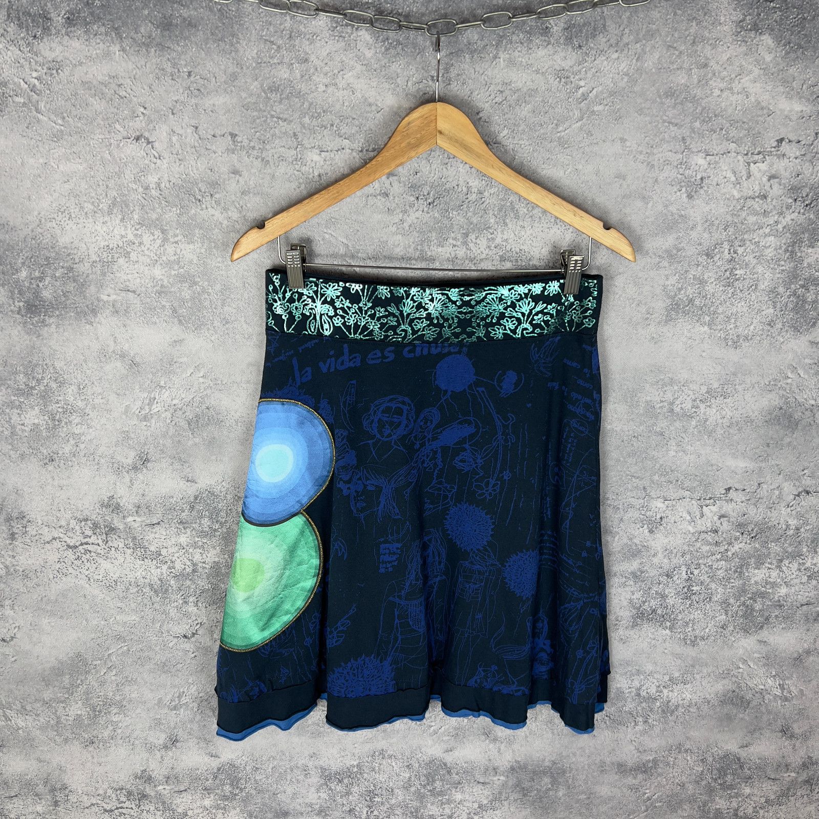 Desigual Desigual Skirt Women's Size M Blue Cotton ` Size 28" / US 6 / IT 42 - 1 Thumbnail
