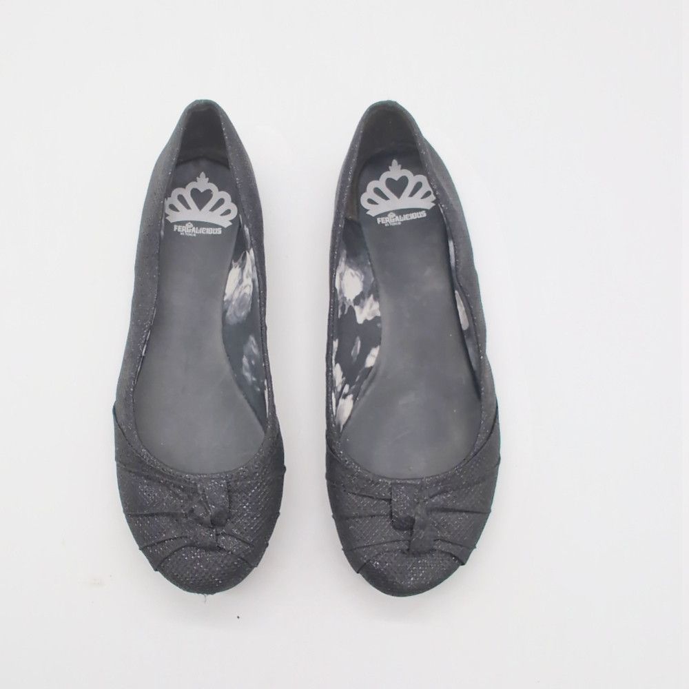 Designer Fergalicious Elegant Black sz 8 Women's Ballet Flats Size US 8 / IT 38 - 4 Thumbnail
